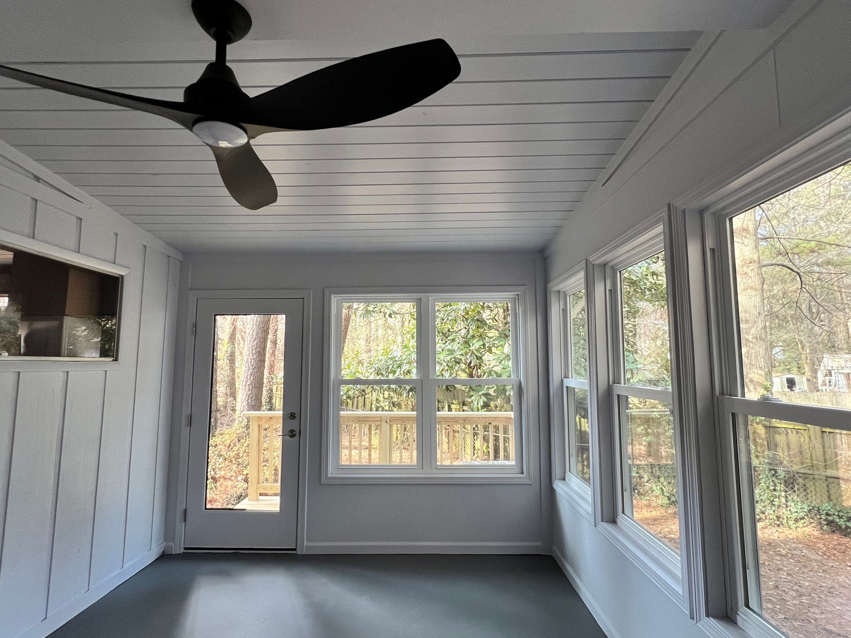 Sunroom Conversion and Pressure Treated Deck Installation in Doraville by Swift Home Renovations
