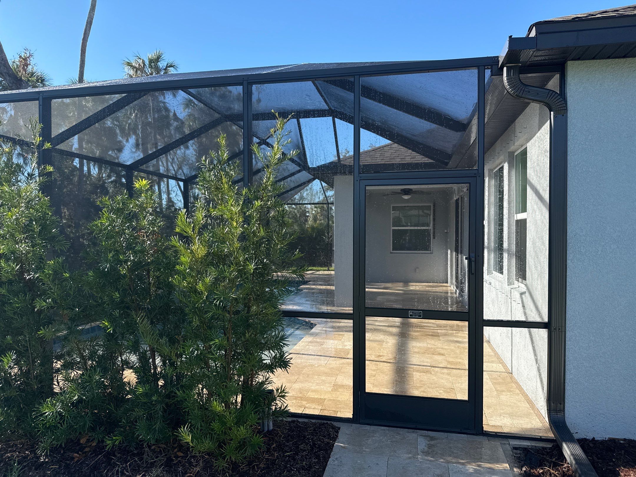 Paver Pool Deck Cleaning & Pool Cage Cleaning in Trevesta – Palmetto, FL by Sunshine AquaWash