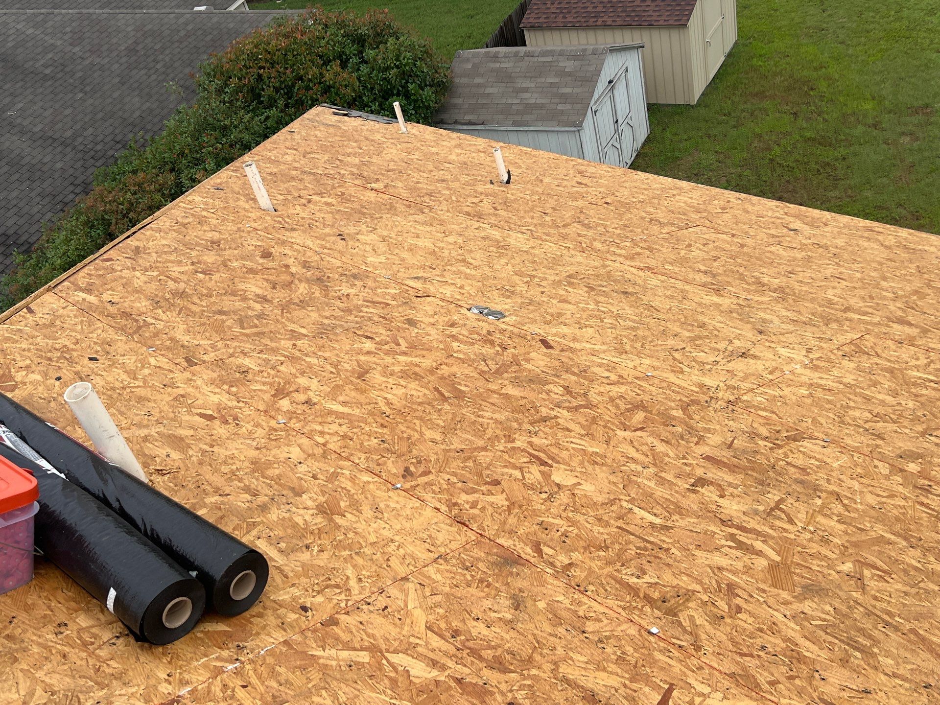 Residential Roofing Replacement and Sheathing Upgrade in Manor by Caliber Restoration LLC