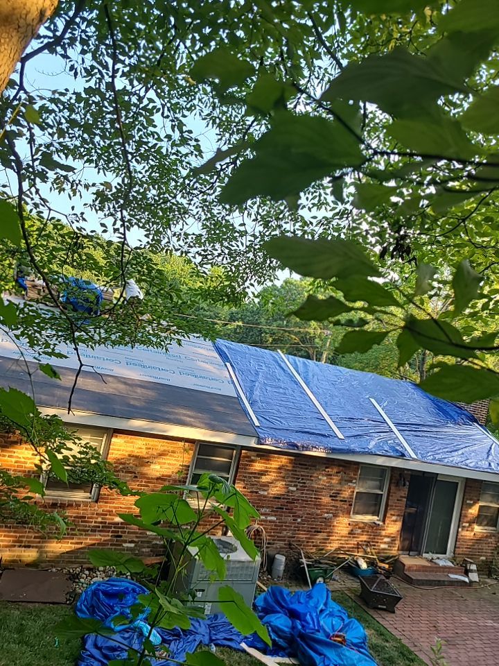 Springfield Tree Damage Restoration: CertainTeed Landmark Designer Shingles in Charcoal Black by RM Banning, Inc.