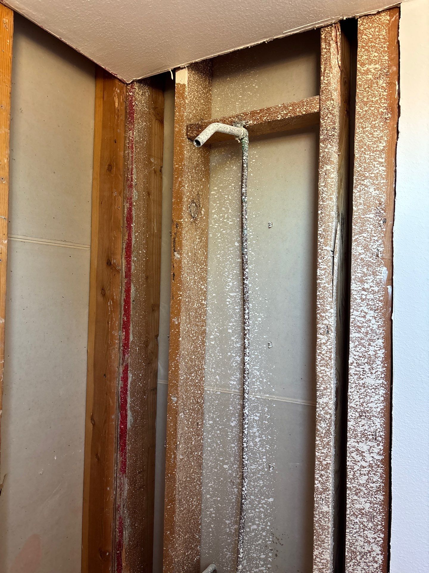 Installing Water Pipe for Shower by Us Plumbing
