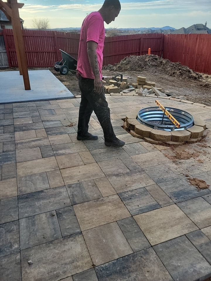Outdoor kitchen by Clays Services Inc
