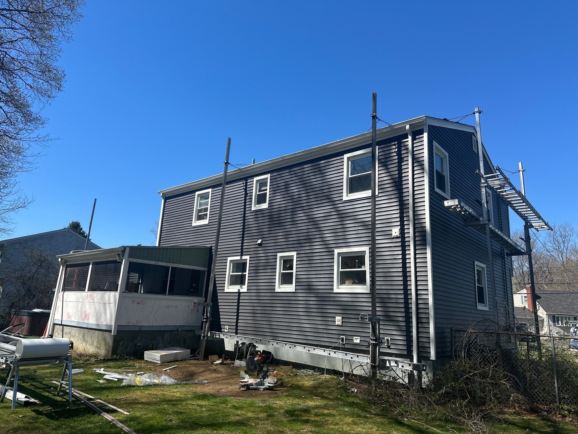 Siding Installation using Royal Building Products Carbon by A Plus Exterior