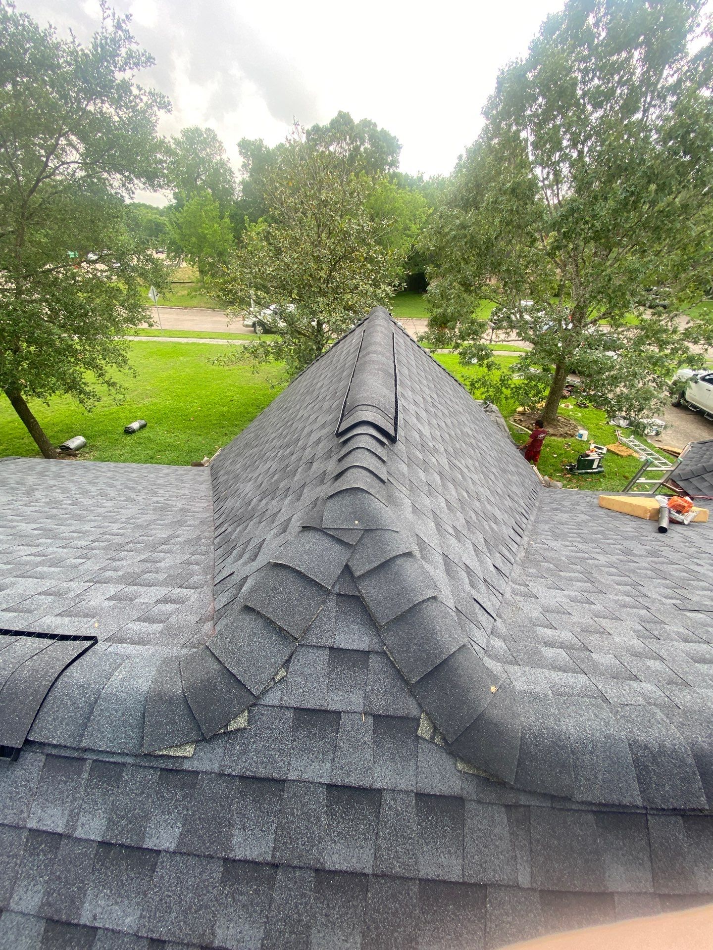 Residential Roof Replacement using GAF HDZ - Charcoal shingles by Elite Roofing LLC