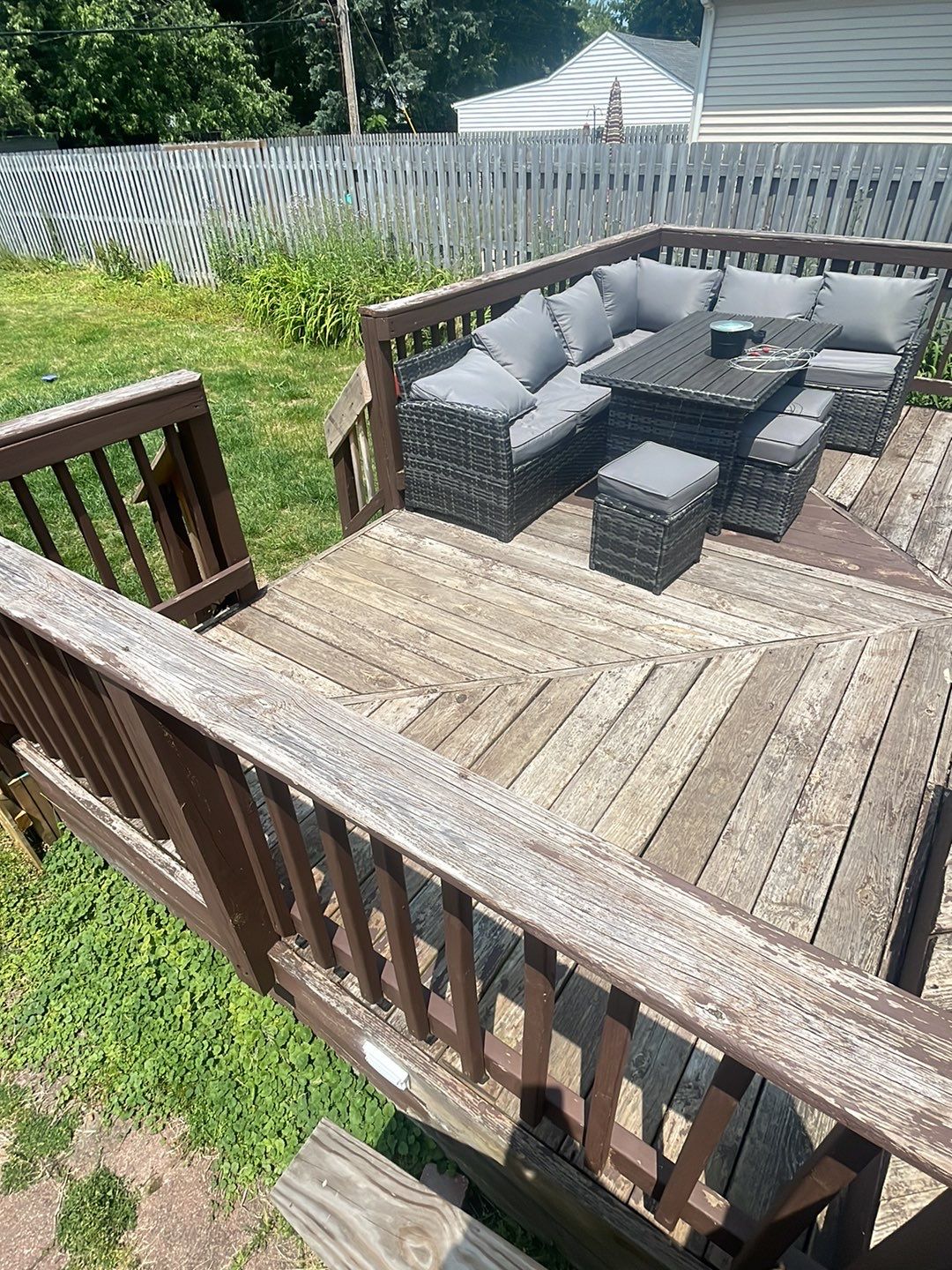 Deck Staining using SuperDeck Exterior Solid Color Stain by Callaway Contracting LLC