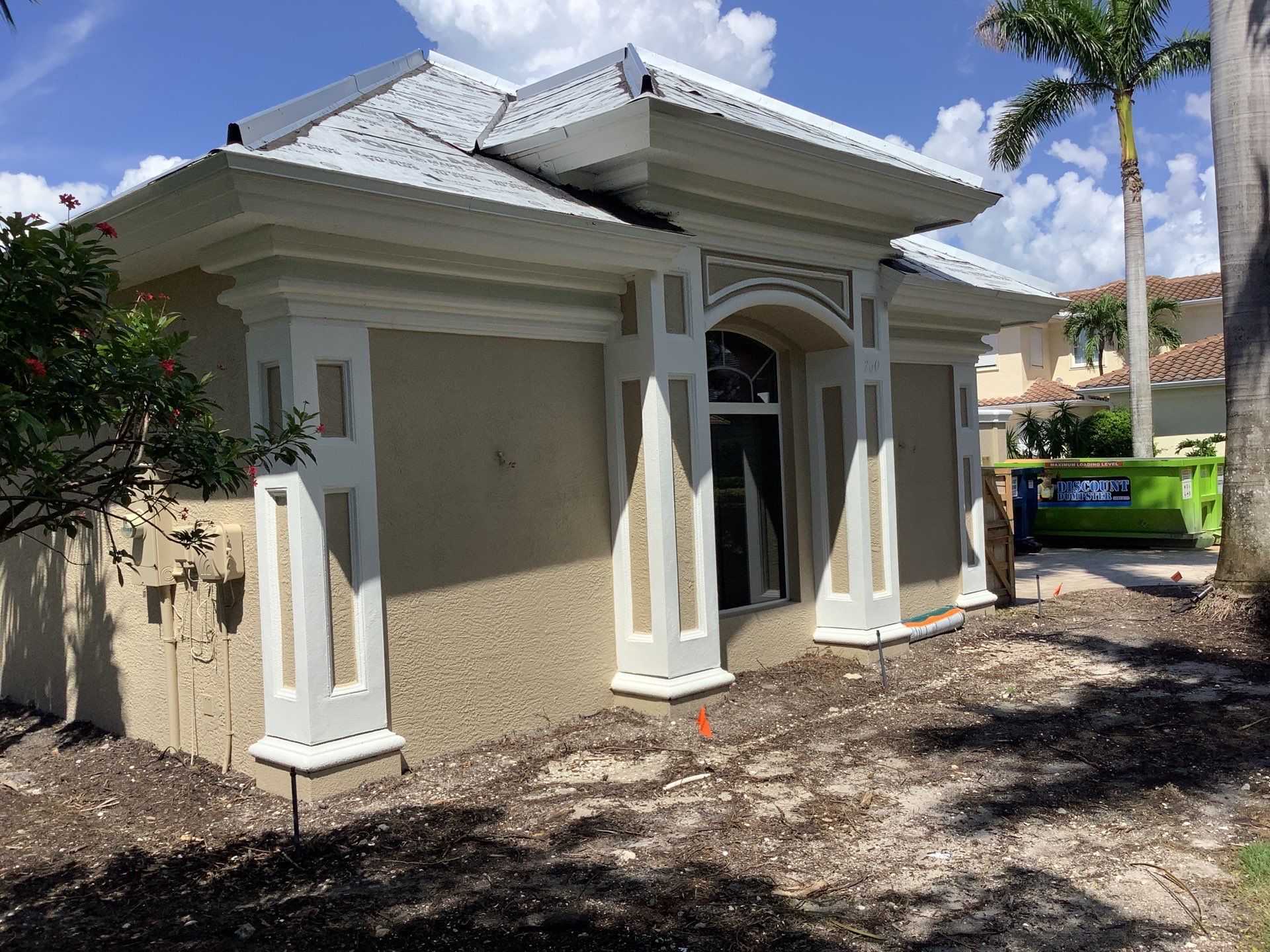 Splash Guard installation in Naples FL by Gutter Professors