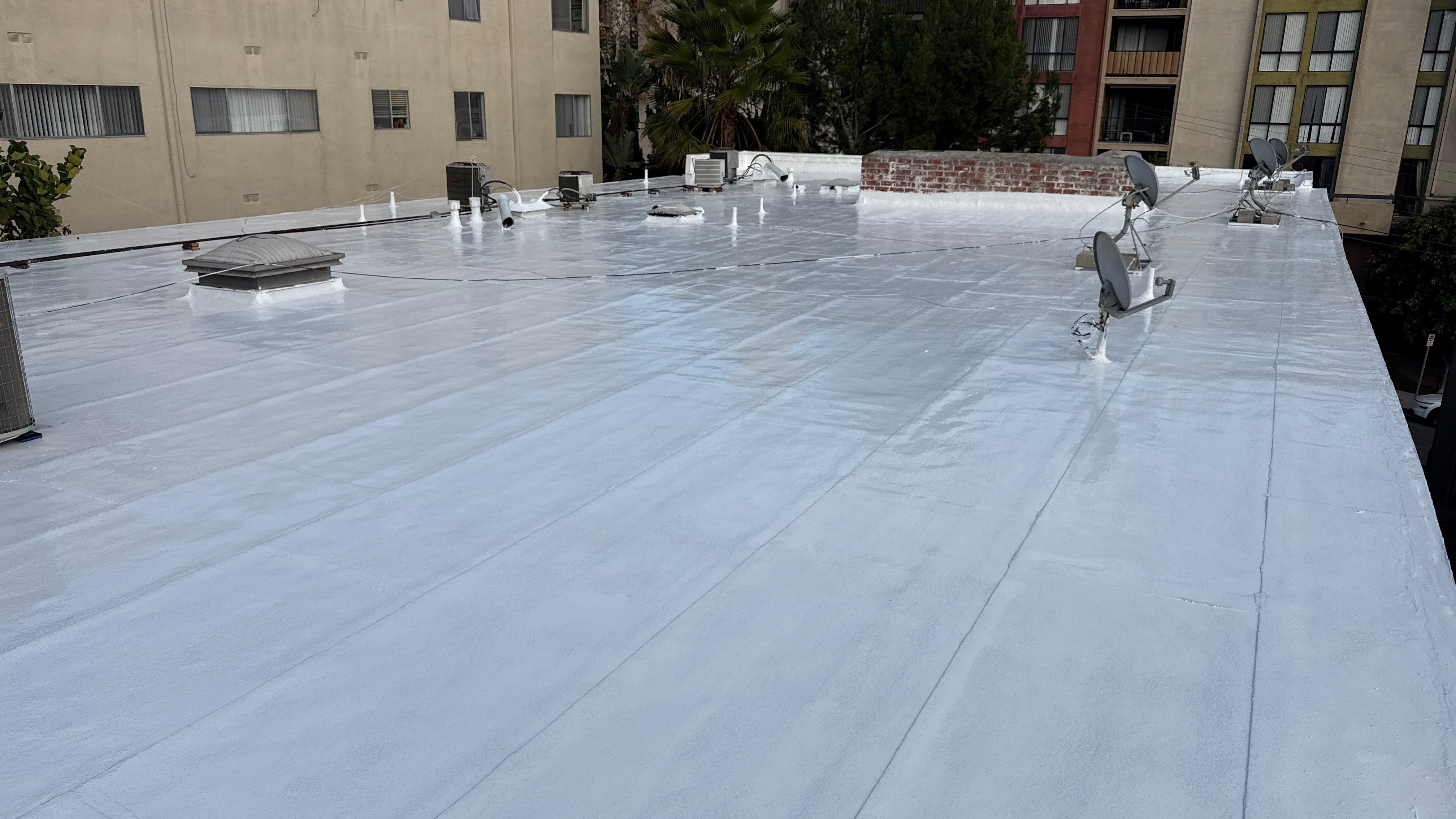 Silicone Coating- Apartment Building in West Hollywood by Hull Brothers Roofing