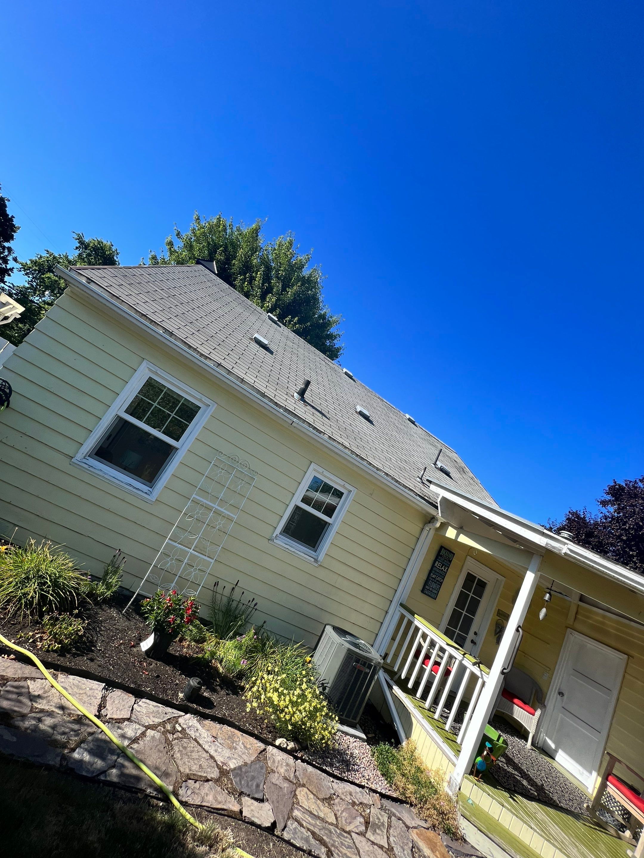 Residential Roof Installation with Added Insulation Barrier  using Malarkey Vista AR Shingles (Color: Storm Grey) by Orezona Building & Roofing Company, Inc.