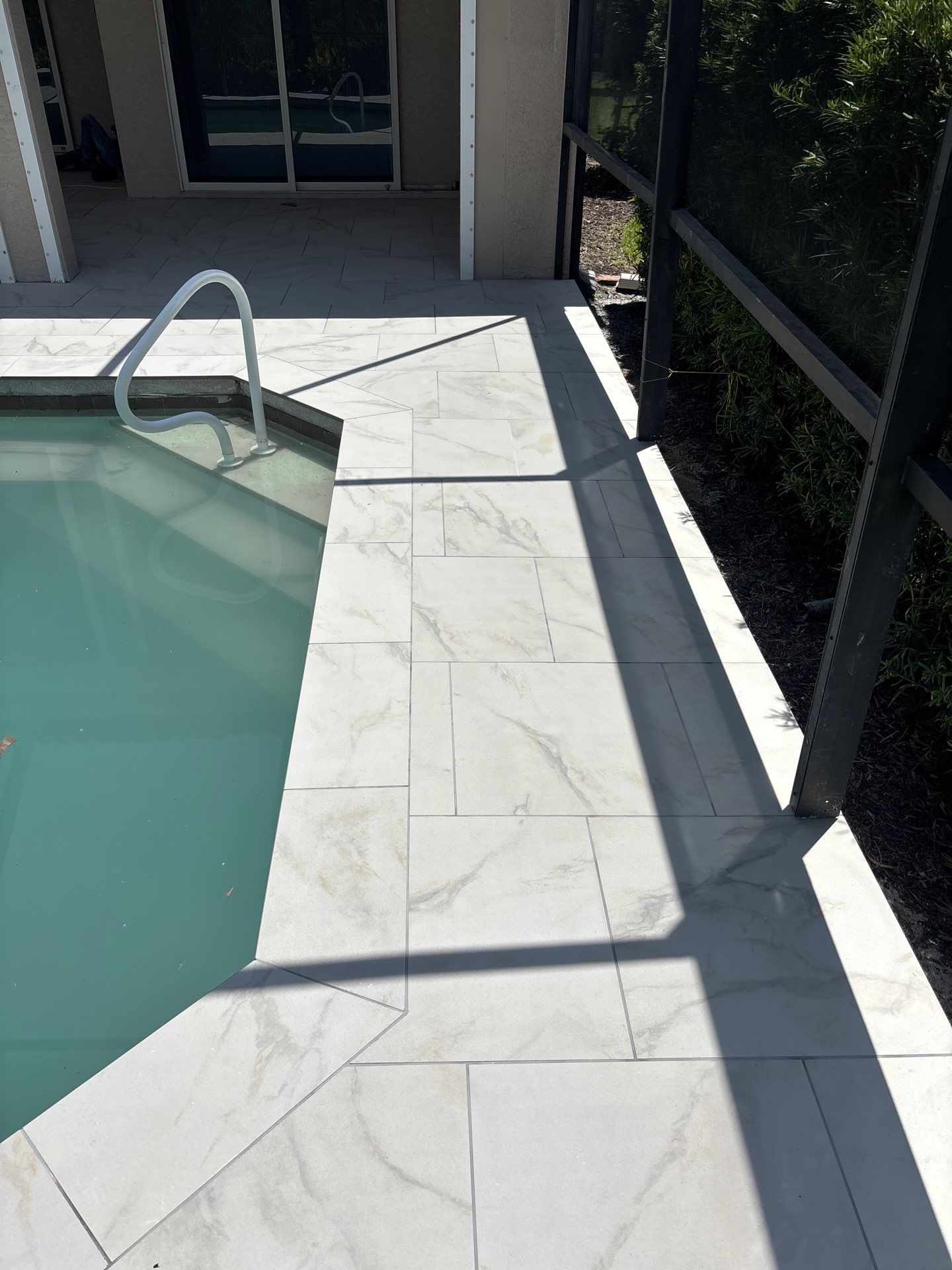 Porcelain Pool Deck - Colonial Country Club by Old Town Pavers Llc