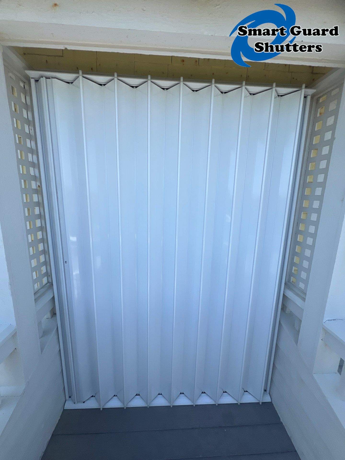 Hurricane Protection in White by Smart Guard Shutters