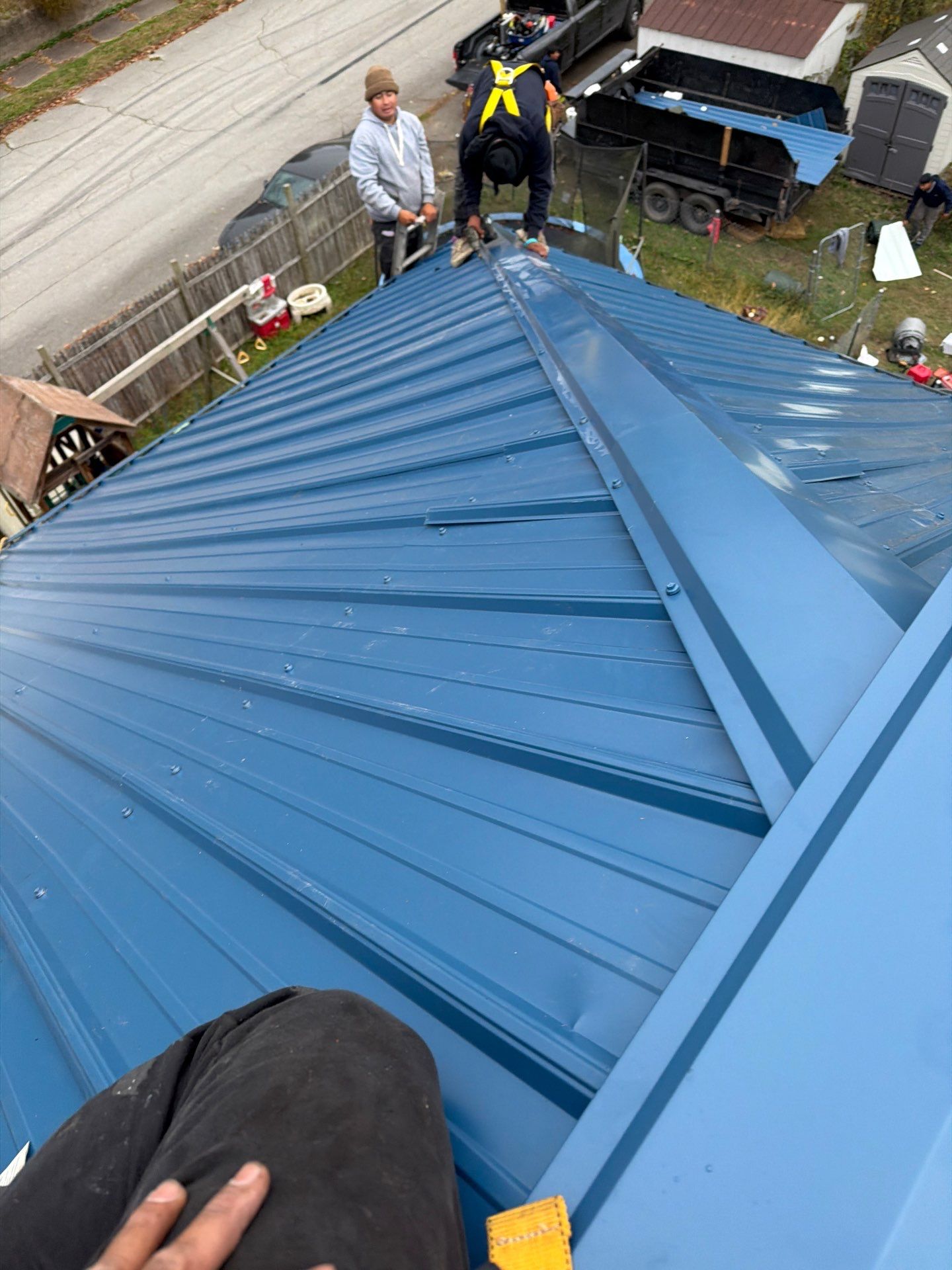 Residential Roofing Installation using Metal by Rainstoppers Roofing