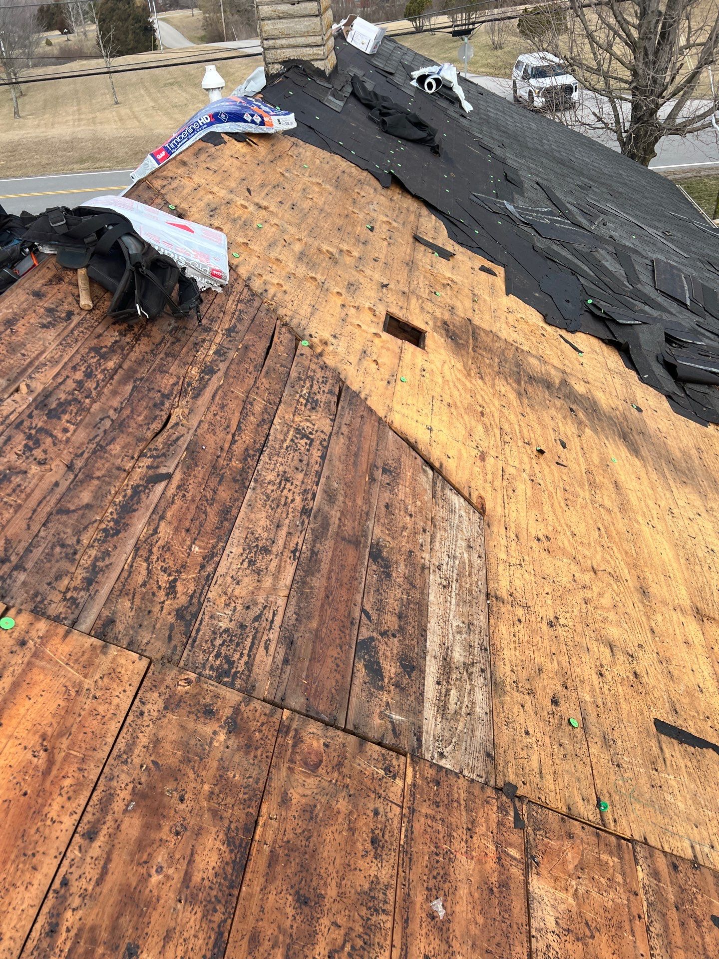 Residential Roofing Installation using Timberline HDZ Shingles - Charcoal by RoofX 