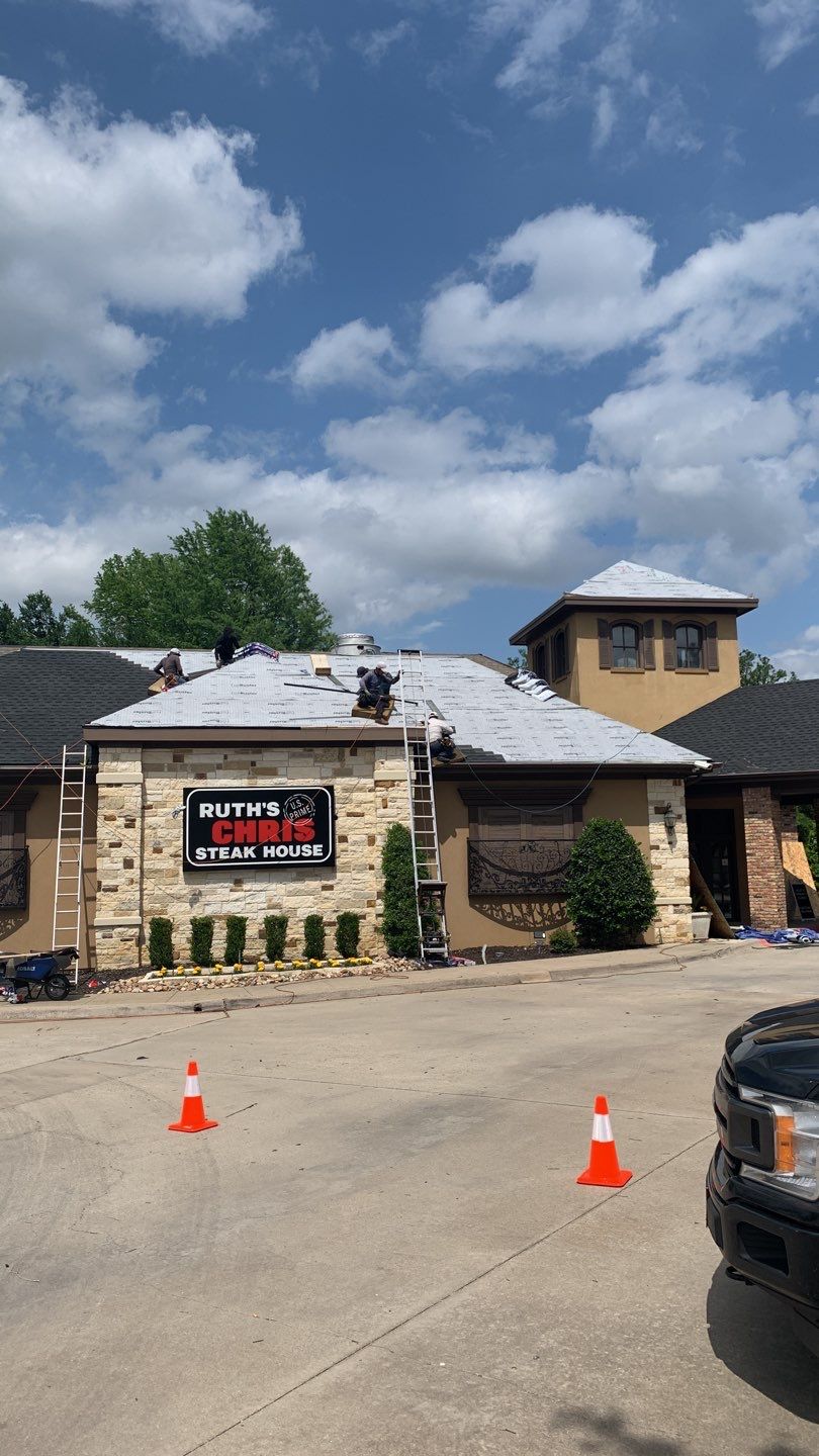 Commercial Roof Installation using GAF Shingles in Dallas Texas by Elite Roofing LLC