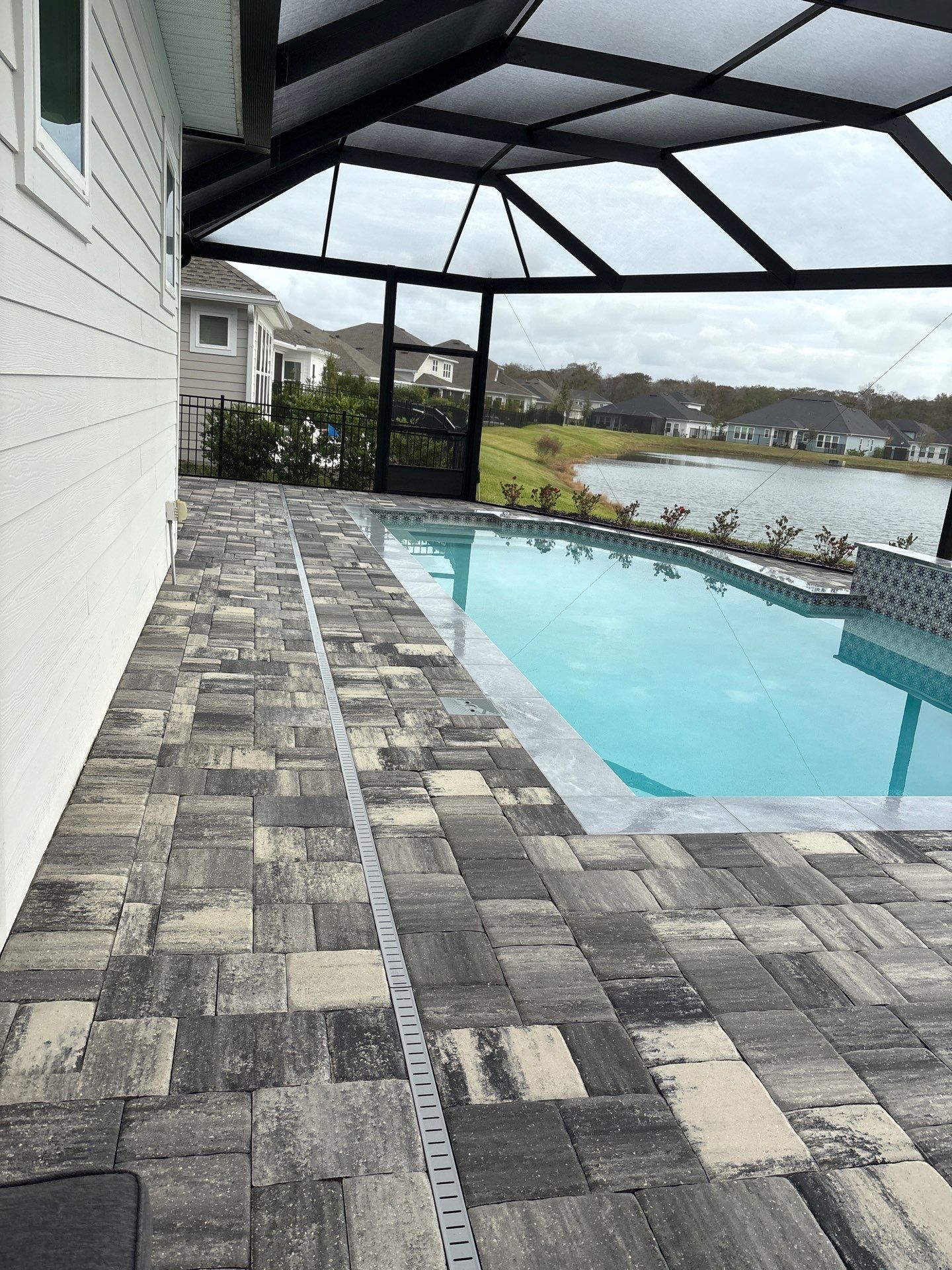 Pool Pavers using PolySand and TopSeal by DuraSeal