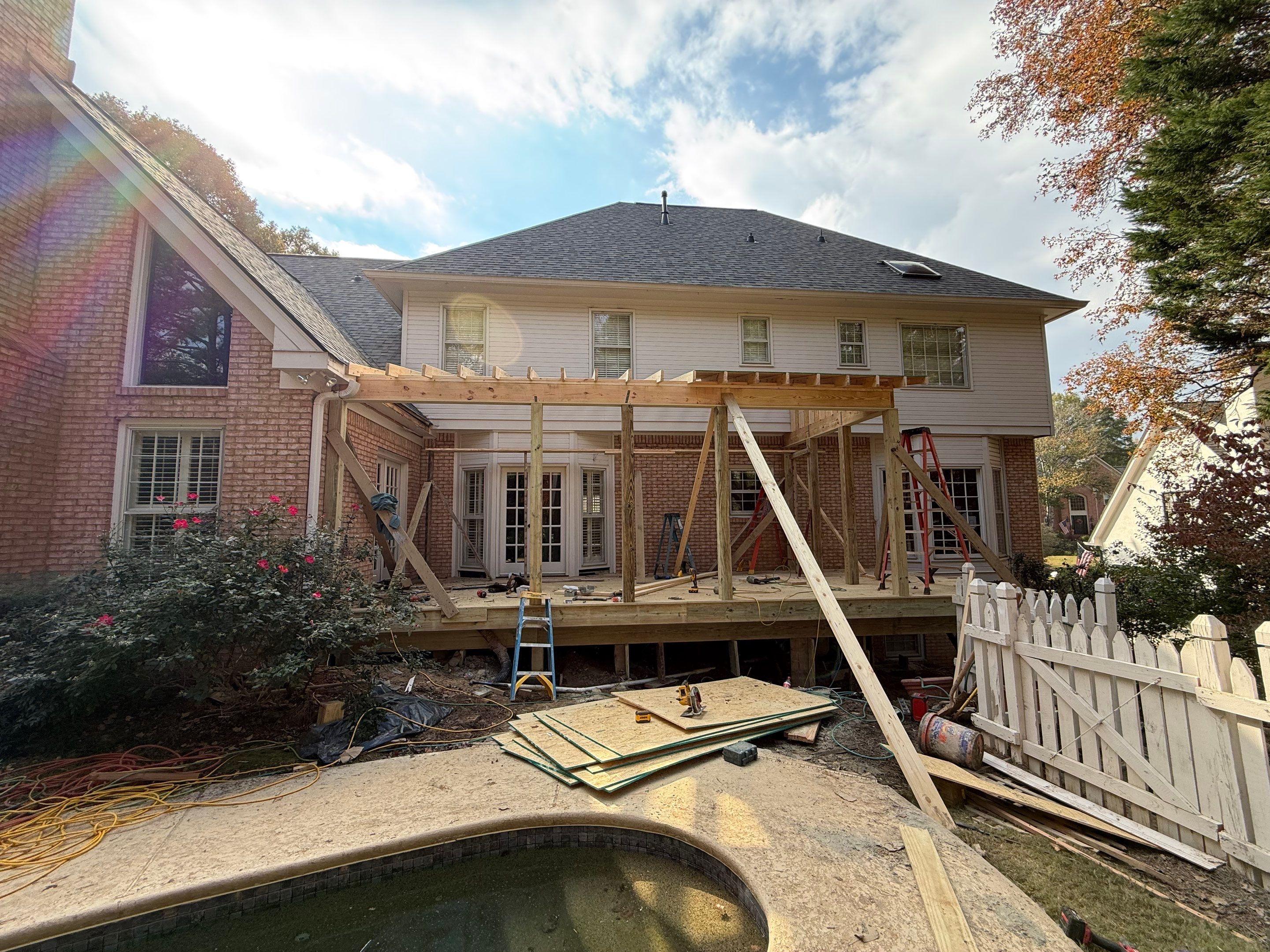 Custom Screened-In Porch and Multi-Level Deck Addition in Atlanta by Swift Home Renovations