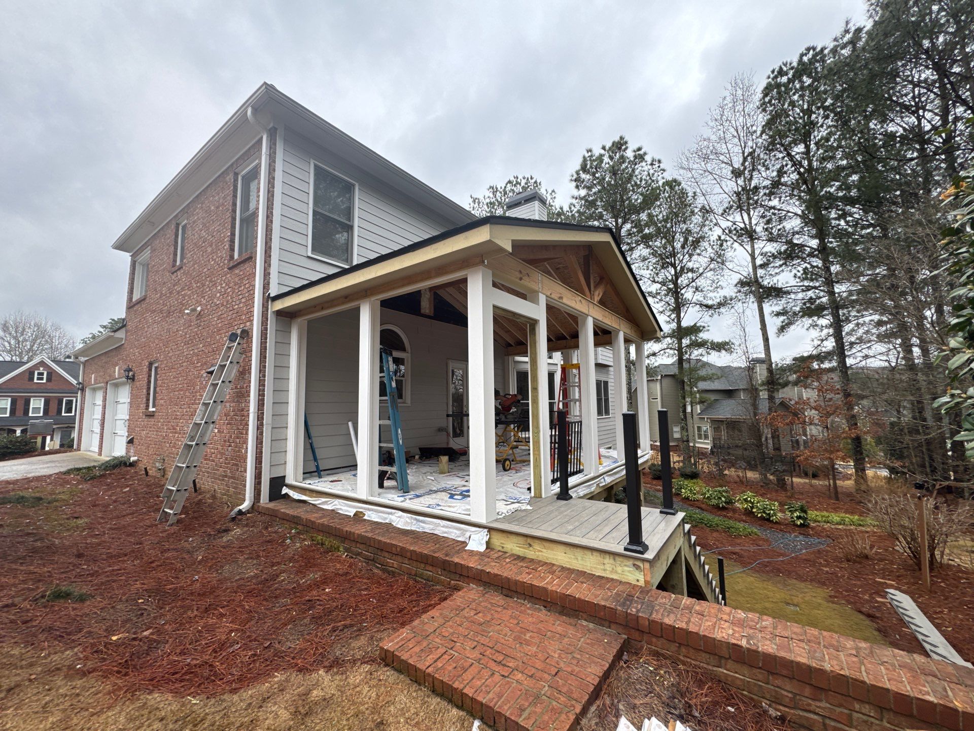 Screen Porch Construction  by Swift Home Renovations 