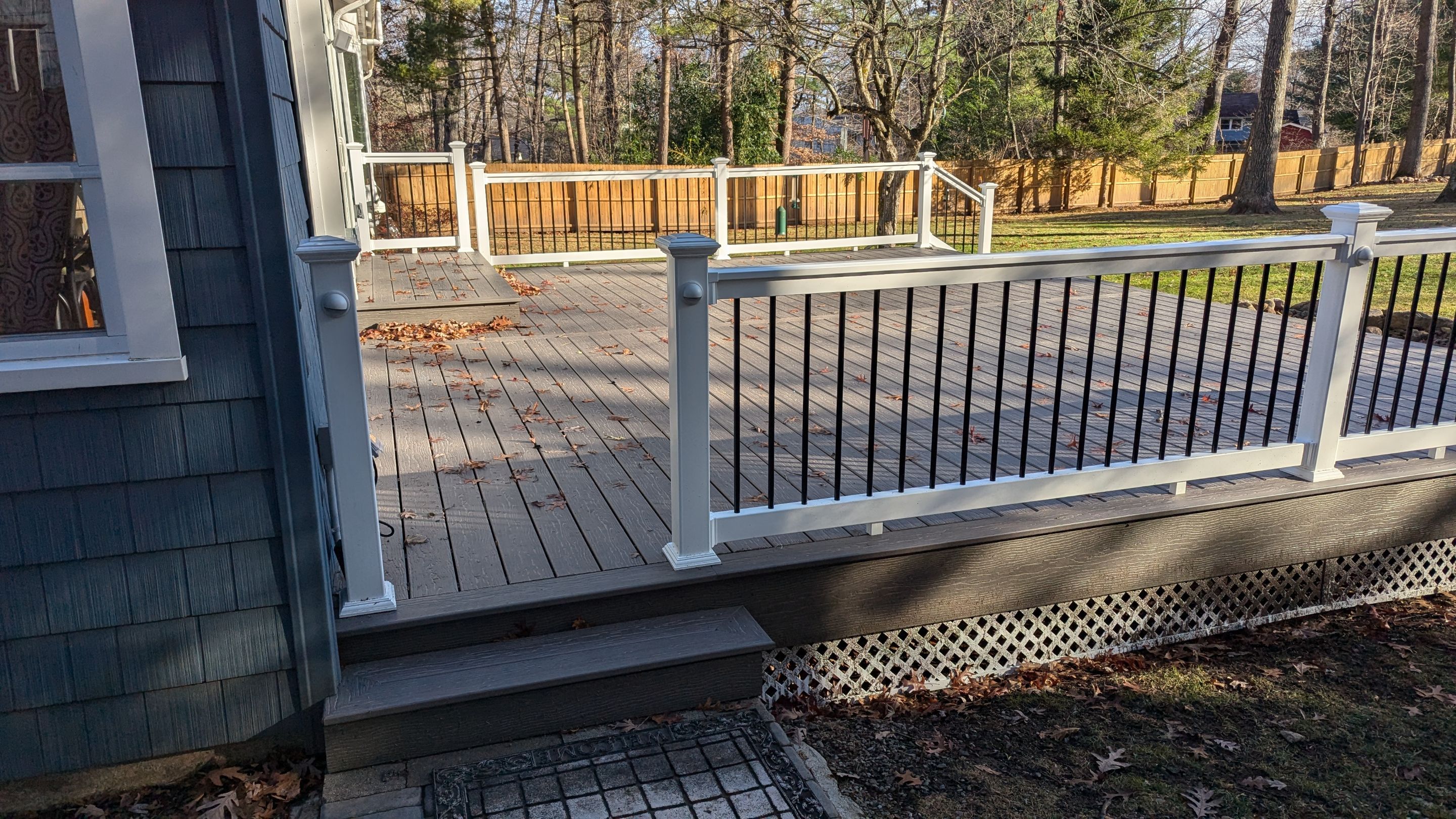 Custom Deck Build & Outdoor Transformation โ MoistureShield Cathedral Stone by Maven Roofing & Exteriors LLC