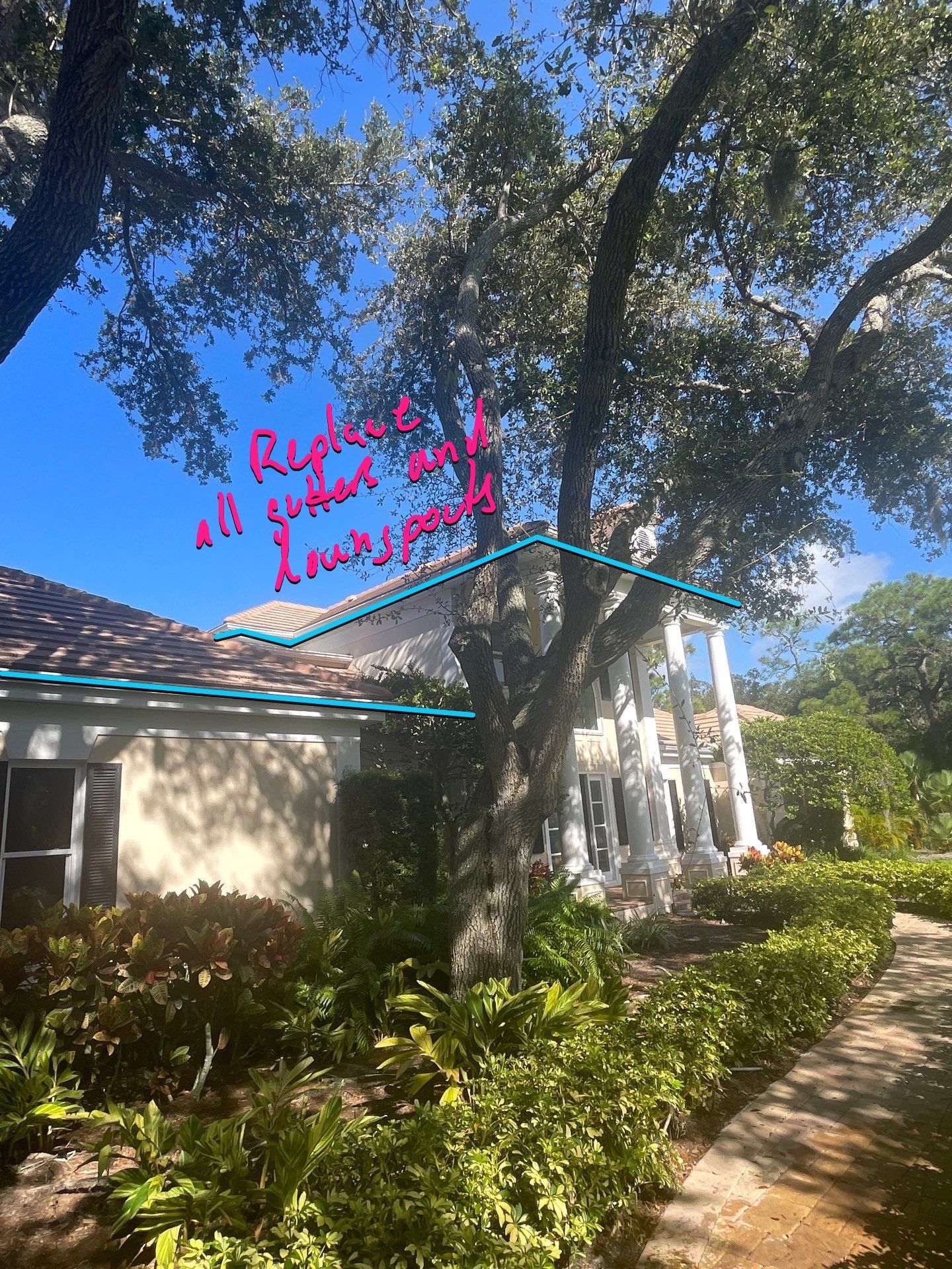 7-Inch Seamless Gutters for Large Roofs in Osprey FL by Gutter Professors
