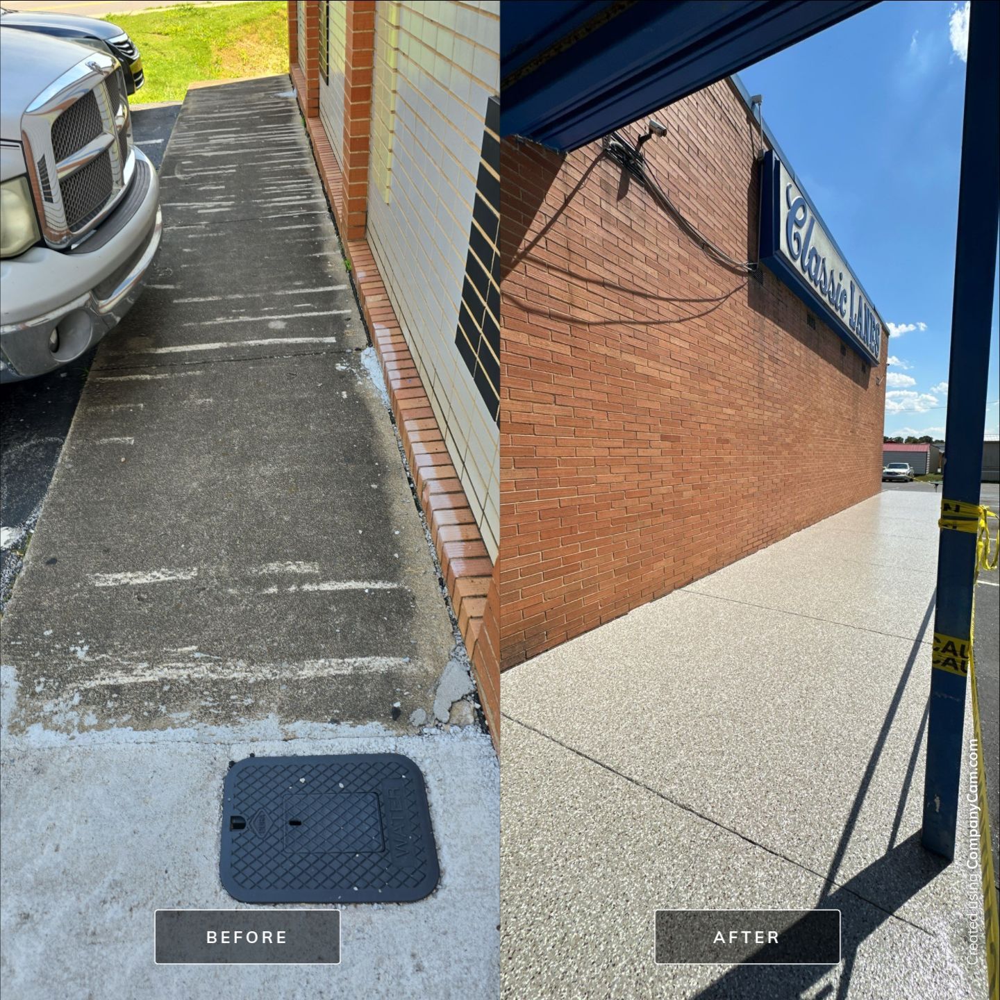Sidewalk using Creekbed by Elite Floor Solutions