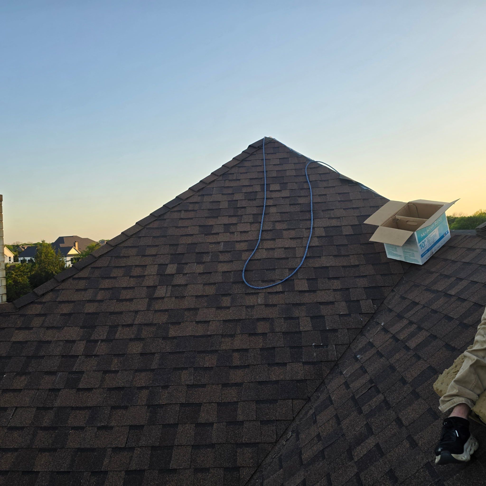 Residential Roofing Installation using CertainTeed Landmark ClimateFlex Shingles by Harvey Roofing & Construction