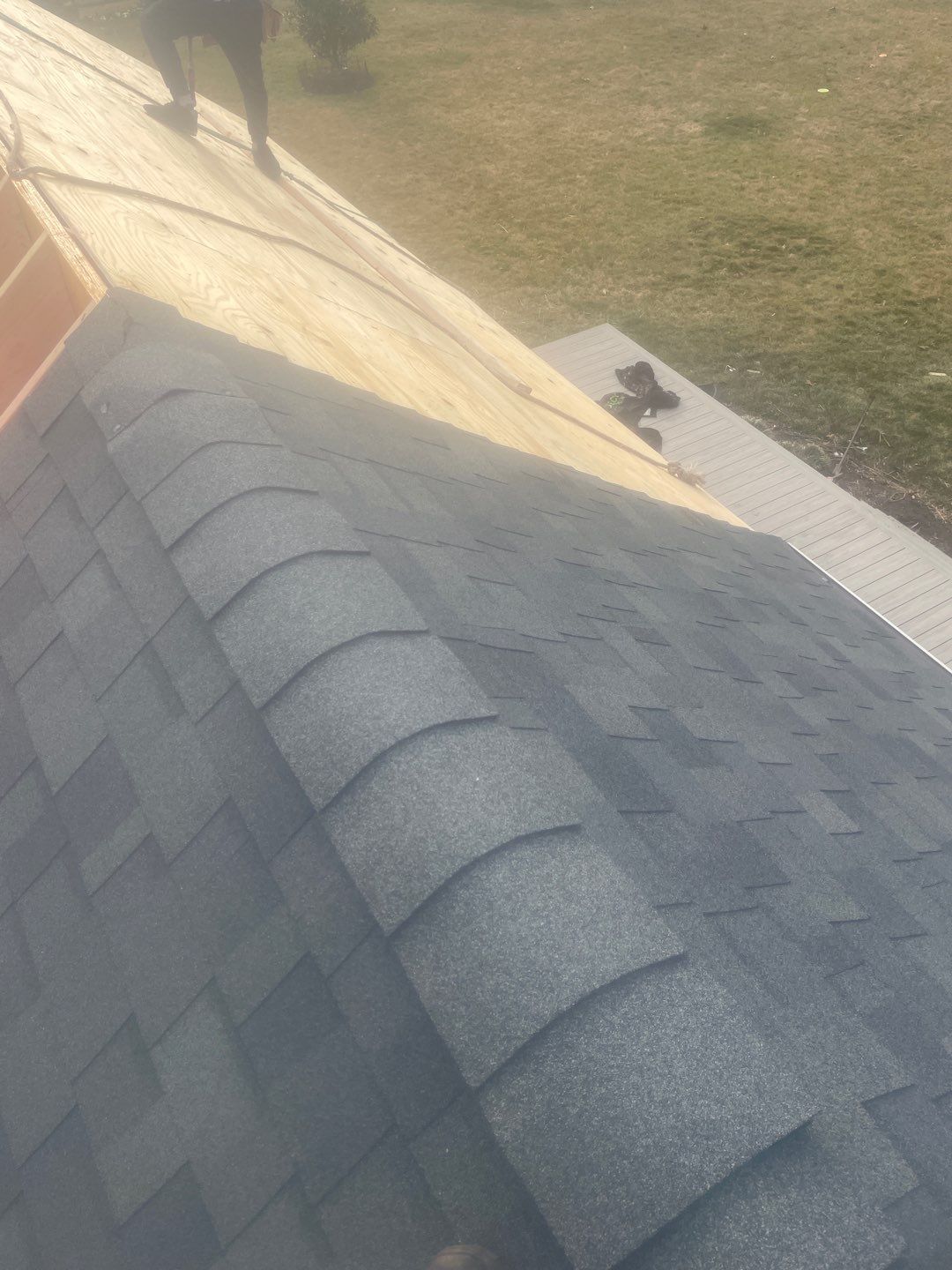 New deck With A frame porch In Morrisville PA by deck guardian