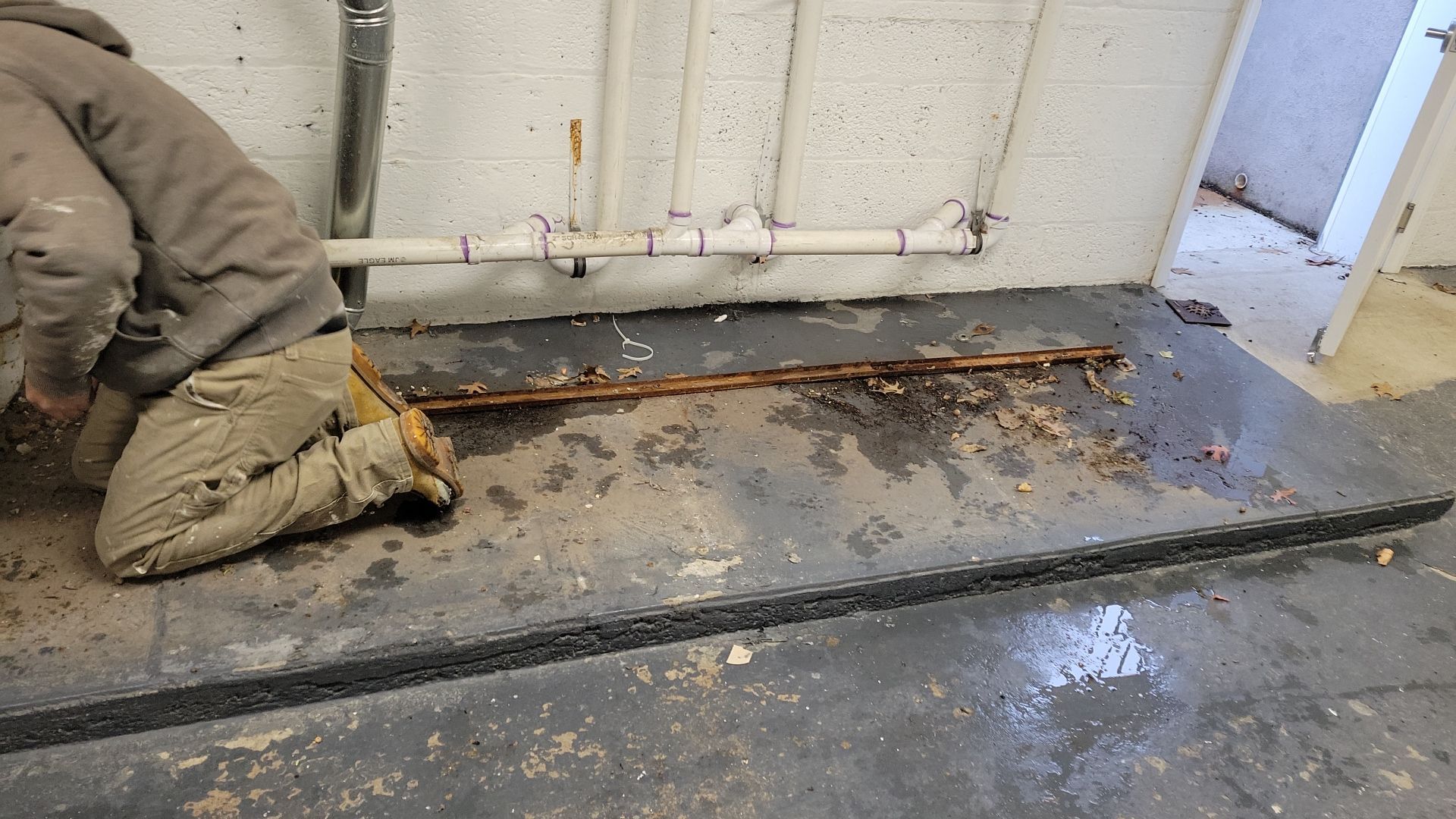 Laundry Room Floor Coating using Penntek- Silver Creek by Spectrum Painting, LLC