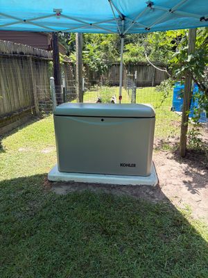 Kohler Air-Cooled Standby Generator Installation in Conroe, Texas