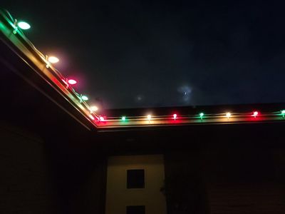 Holiday Lighting using C9 Incandescent - Opaque Colors