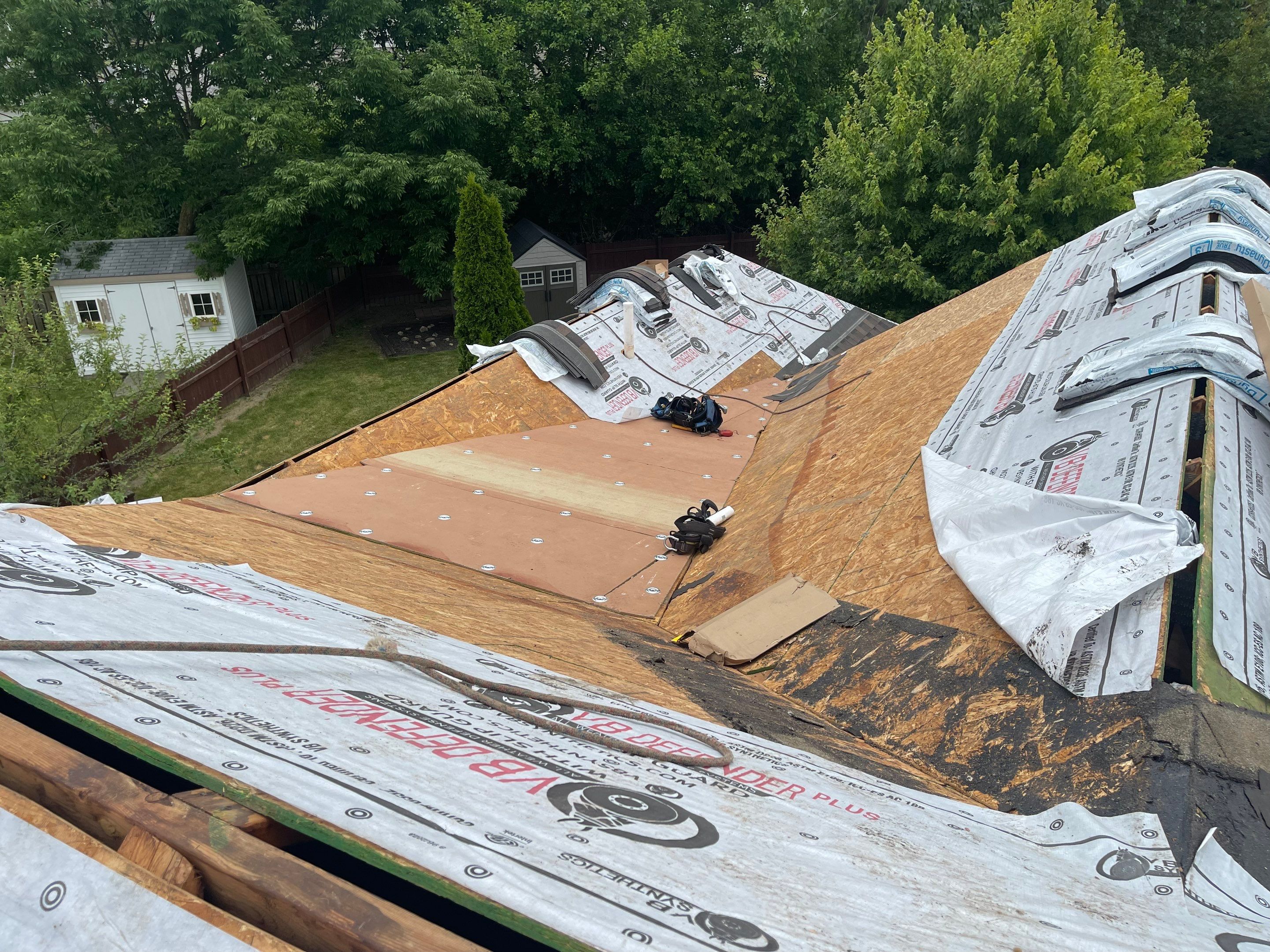 Residential Roofing Installation using IKO dimensional shingles by SOS Home Ohio 