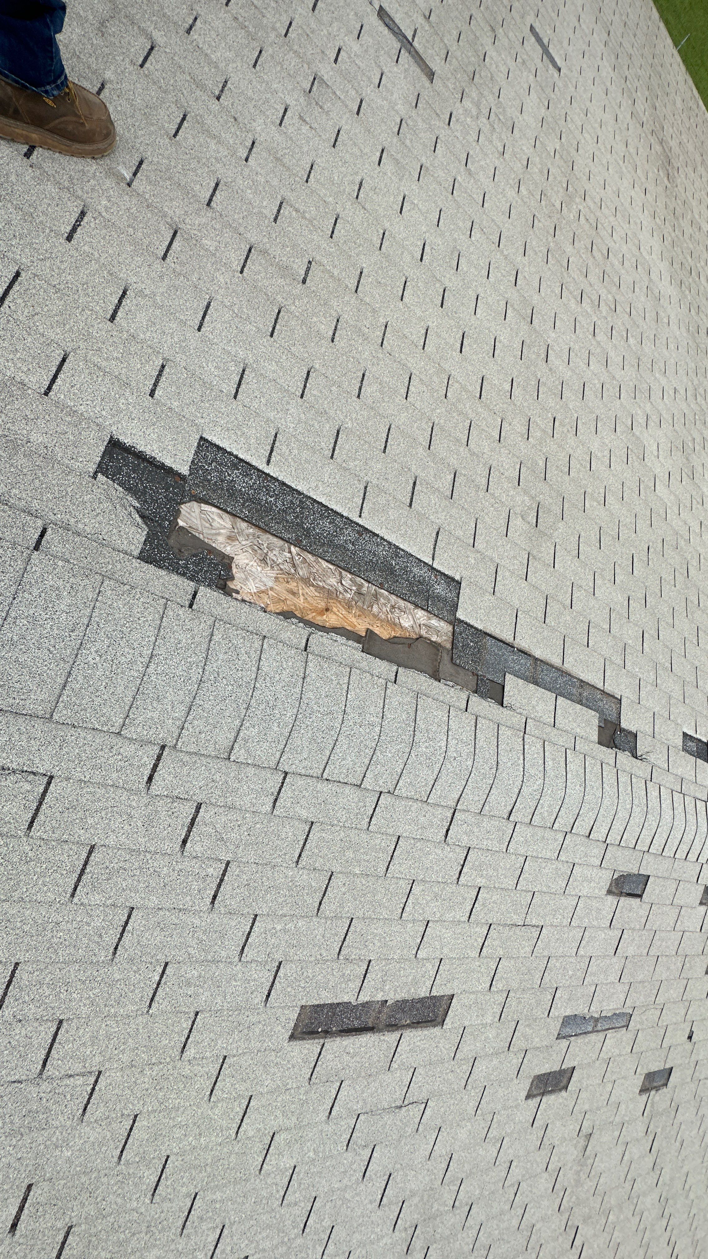 Reroof using GAF HDZ Weathered Wood by Castillo Roofing
