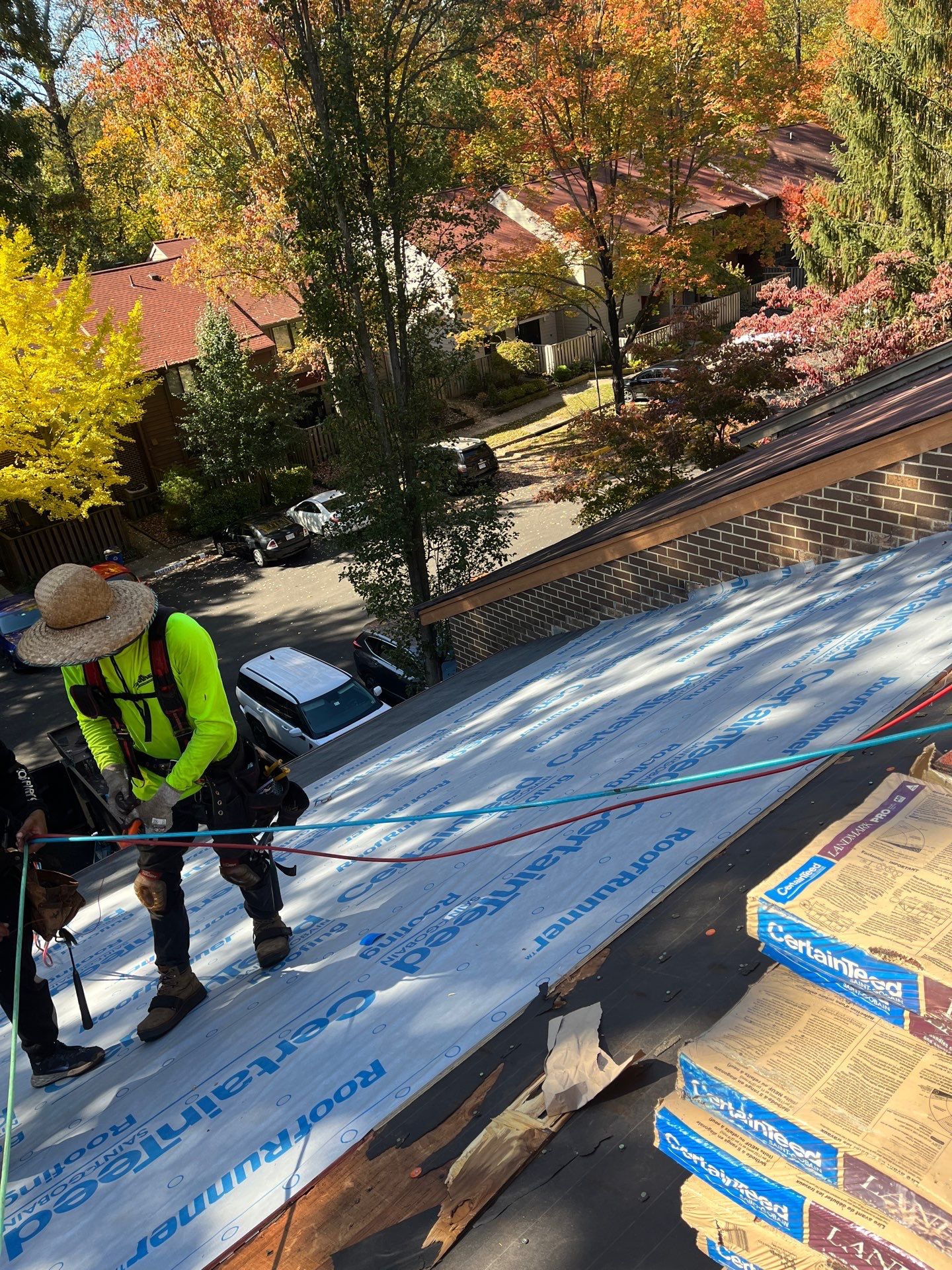 Reston: Residential Roof Replacement with CertainTeed Landmark Pro Designer Shingles in Max Def Red Oak by RM Banning, Inc.