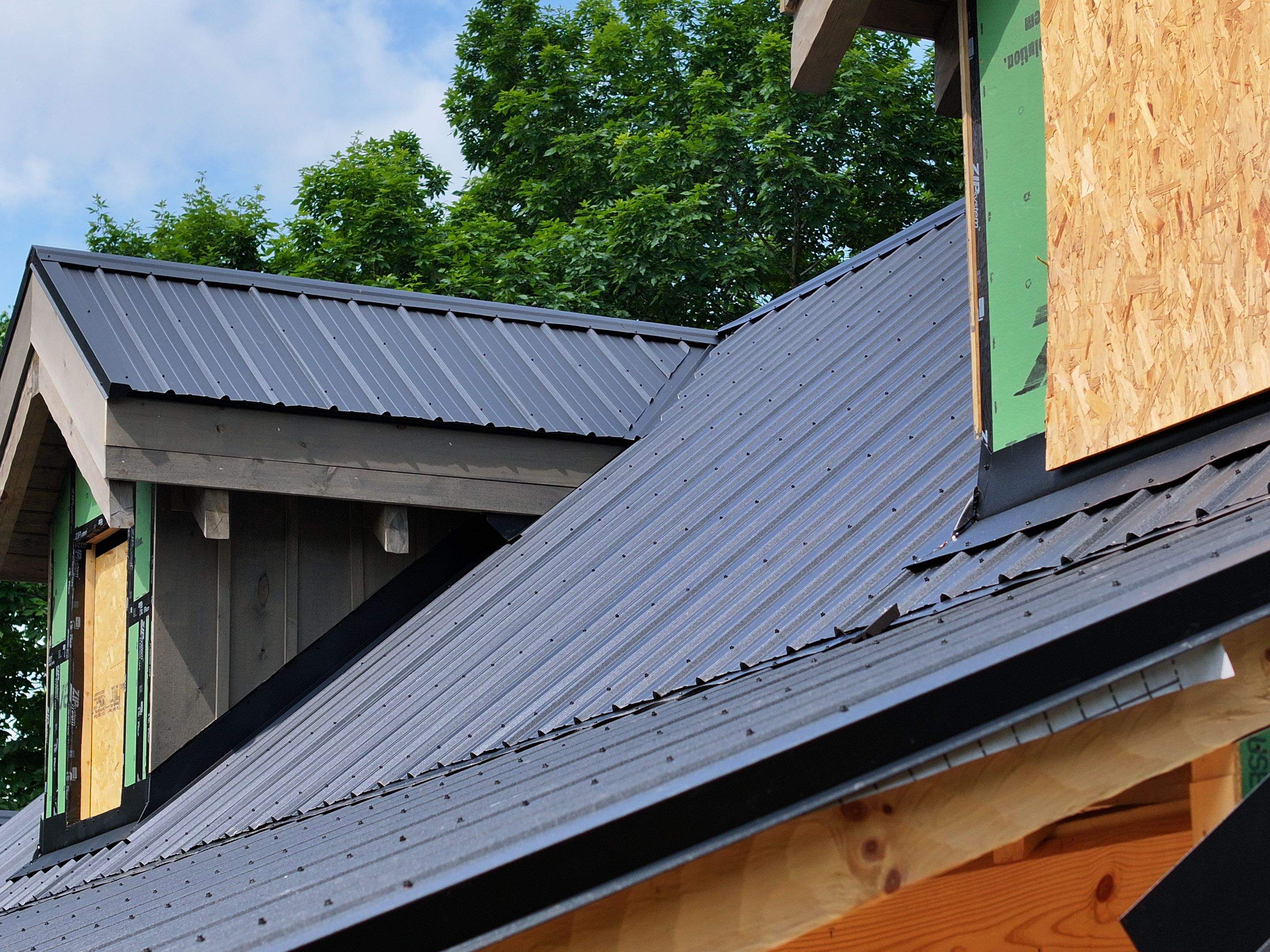 Textured Black AG Panel by Omnia Roofing