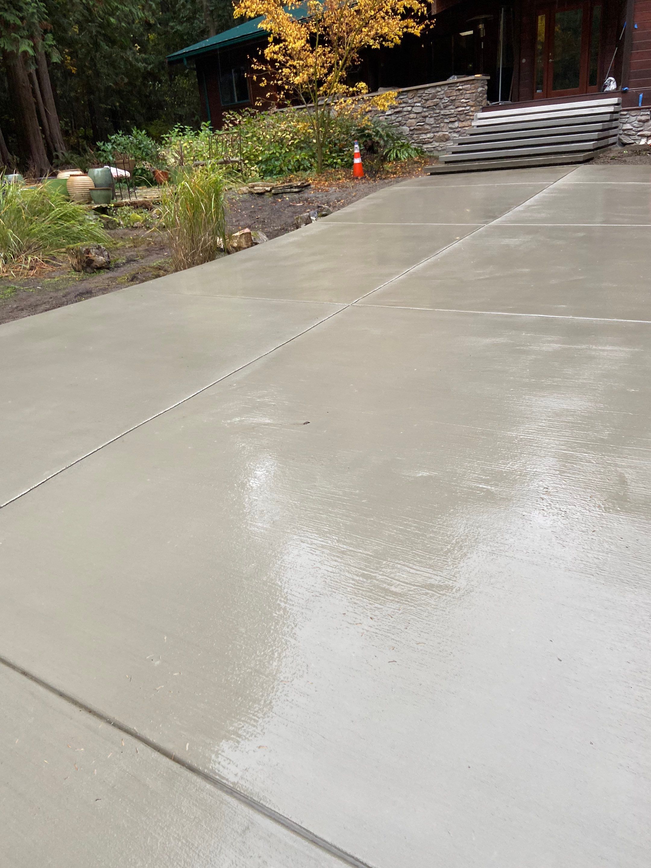 Pia | Custom Concrete Driveway, Walkway & Floating Steps by Jireh Asphalt & Concrete Inc 