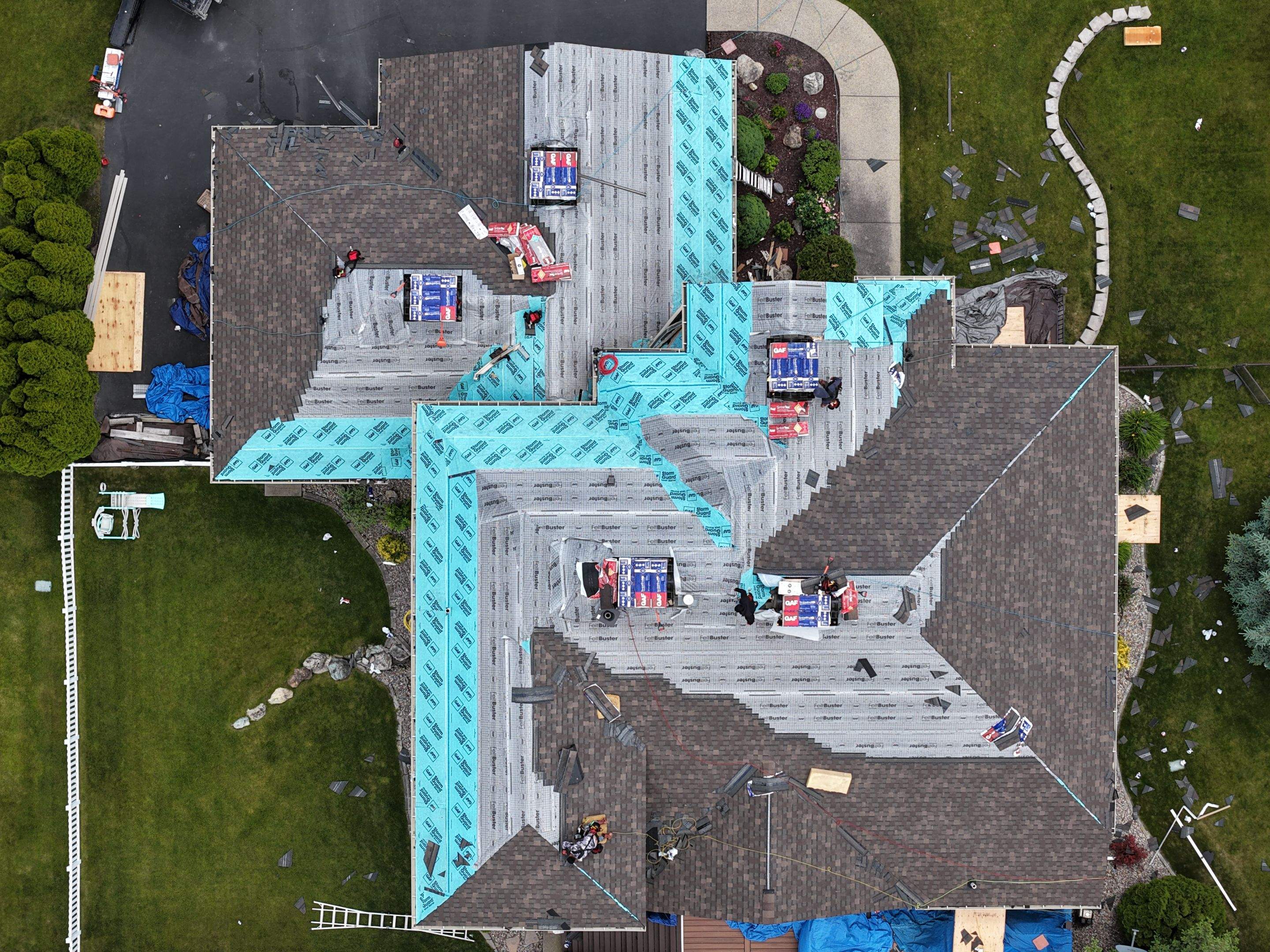 Roof Replacement using GAF Timberline HDZ - Chestnut Valley by Montana Roofing Solutions