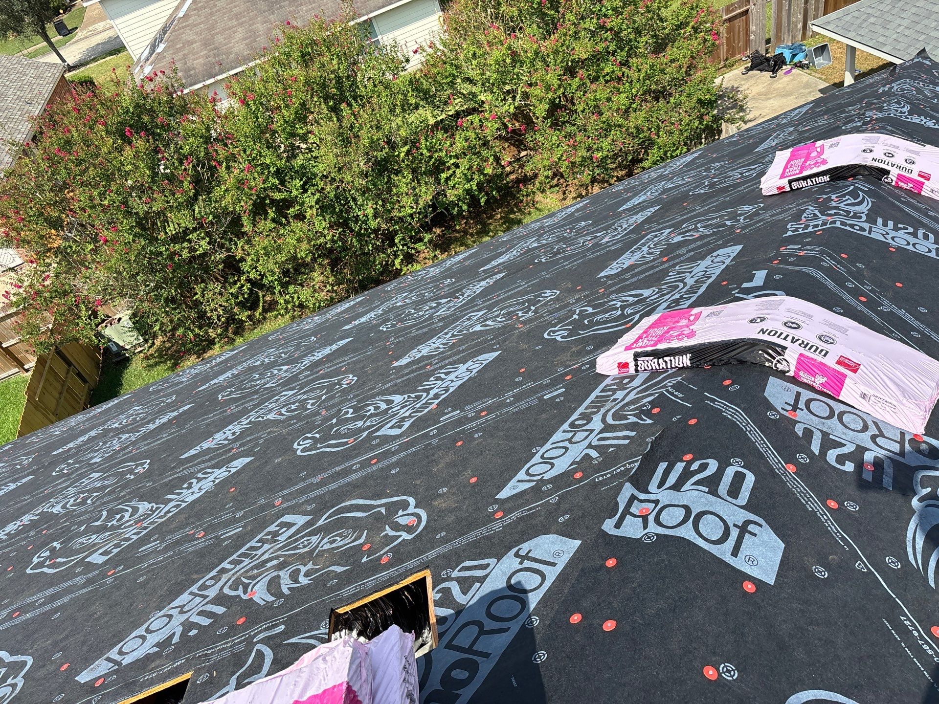 Residential Roofing Installation using Owen's Corning Duration (Lifetime) Shingles by Roof Repair Company