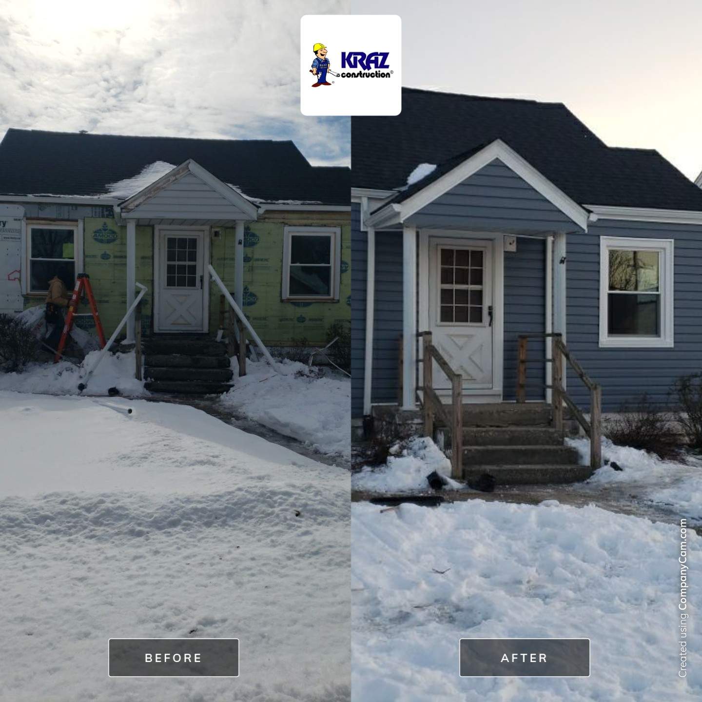 Hammond Siding Job by Kraz Construction