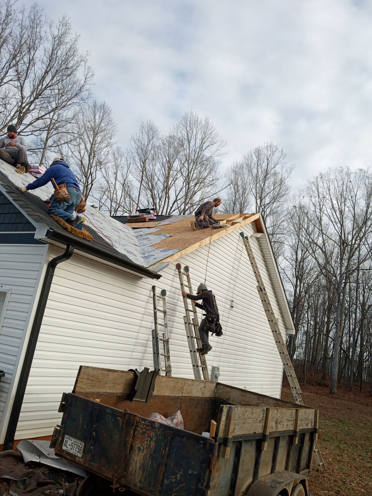 Residential Roofing Repair using Architectural shingles by BROCK BUILDERS 