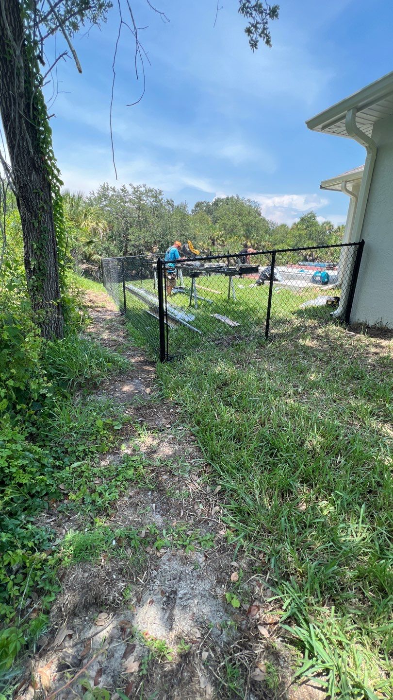 Englewood, FL 4ft. Tall Black Chain-link Fence by Asap fence and gates, LLC