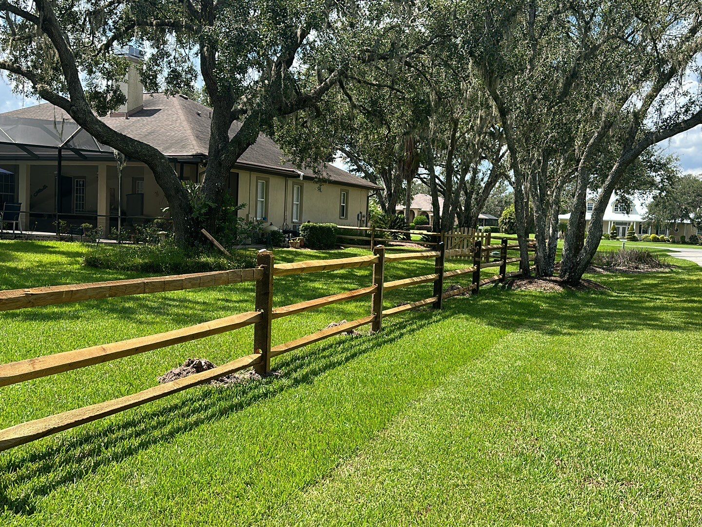 Wood Fence Installation using Wood 3 Rail Ranch Fence by Asap fence and gates, LLC