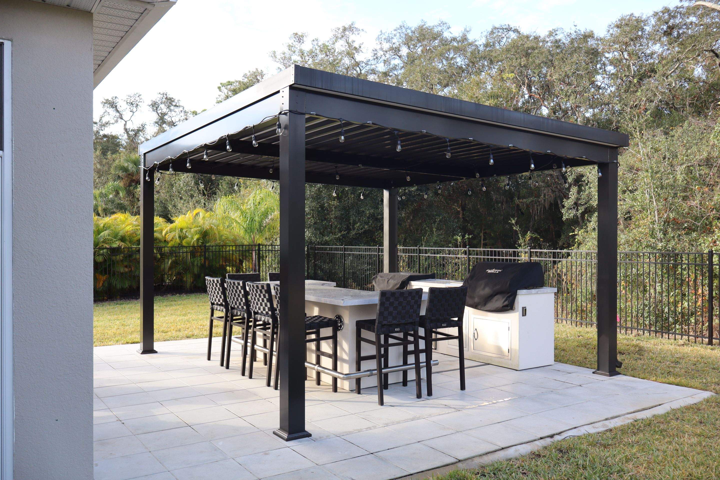 Free standing aluminum Pergola 15x15 by Orlando pergolas 