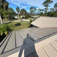 24ga 1.5" Mechanical Seam Sierra Tan by Total Roofing System The Metal Roof Experts