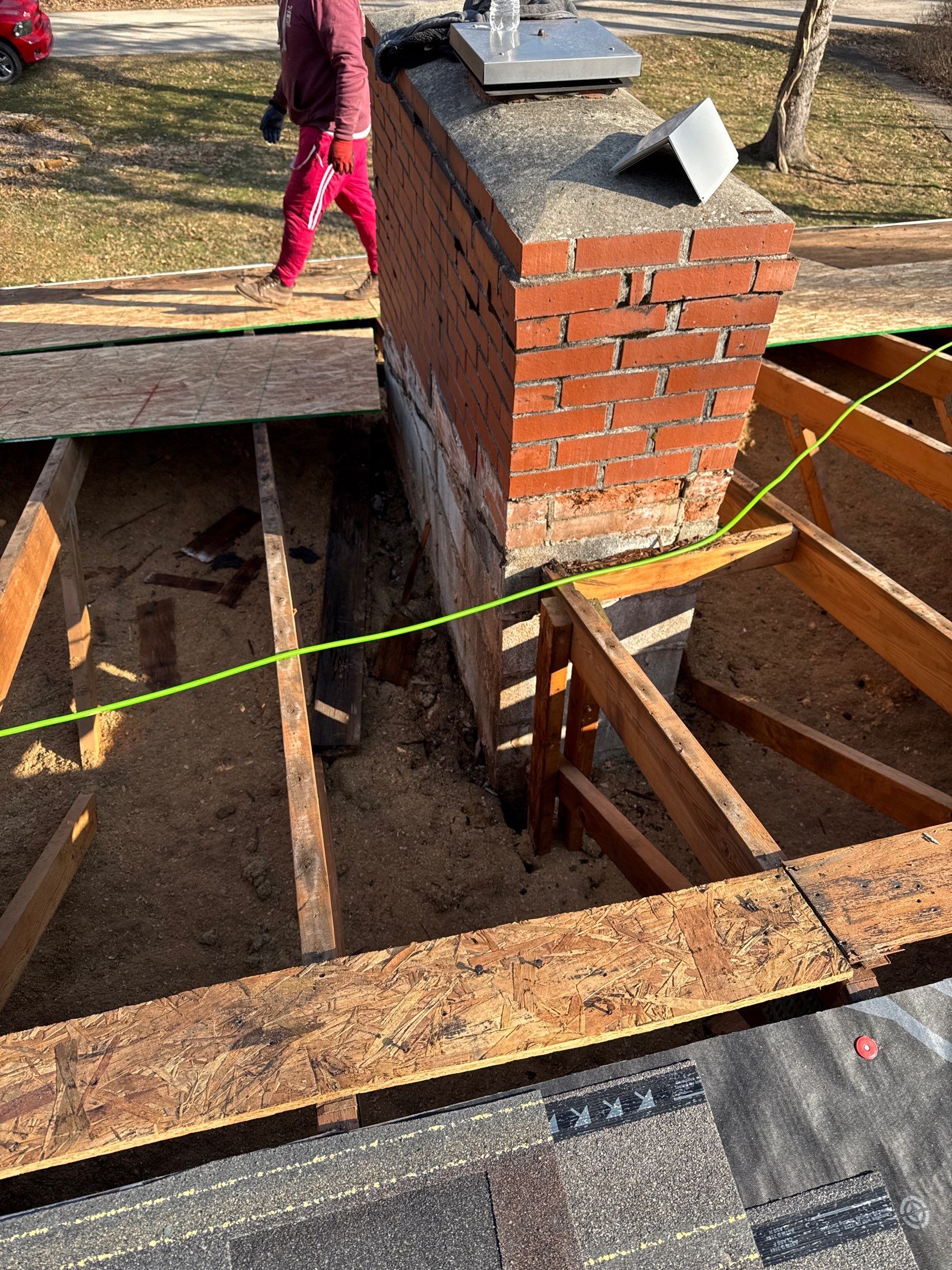 Residential Roofing Installation using Malarkey Vista AR Shingles (Black Oak) by Koontz Construction