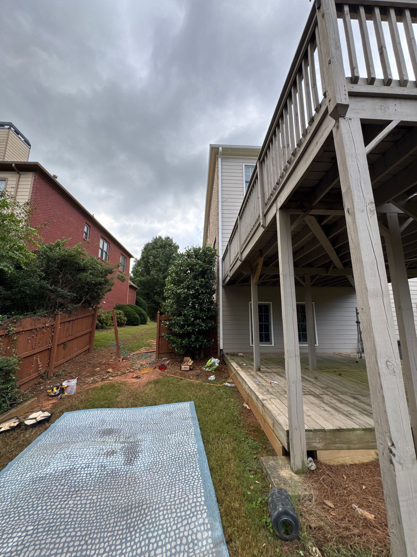 Custom Composite Deck and Covered Gabled Porch in Marietta by Swift Home Renovations