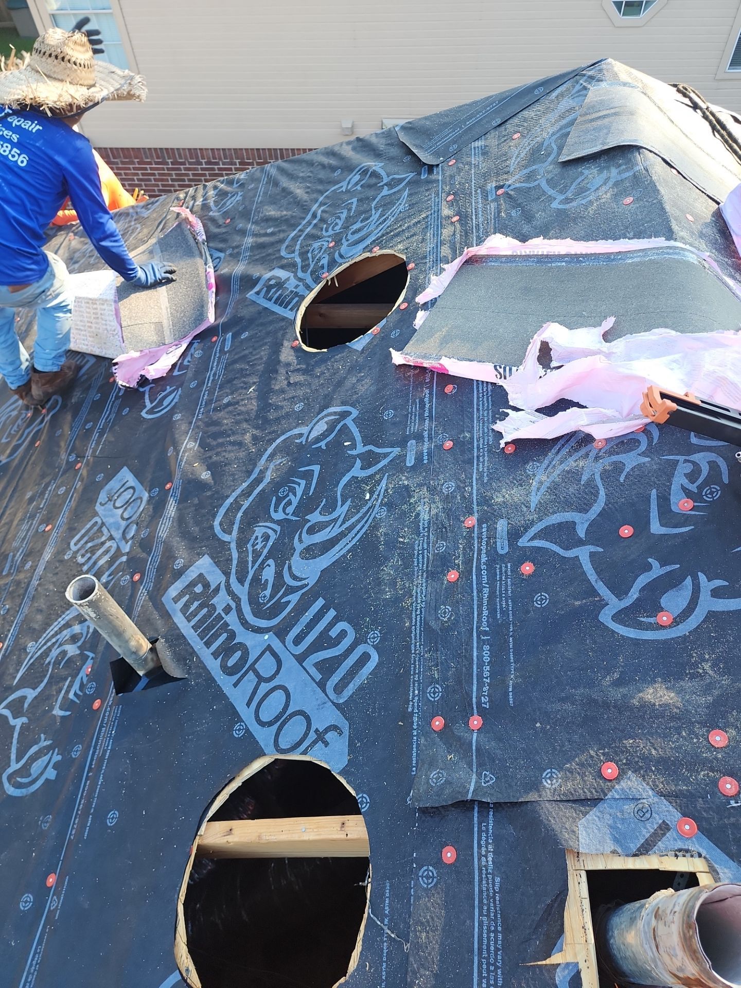 Residential Roofing Installation using Owen's Corning Duration (Lifetime) Shingles by Roof Repair Company