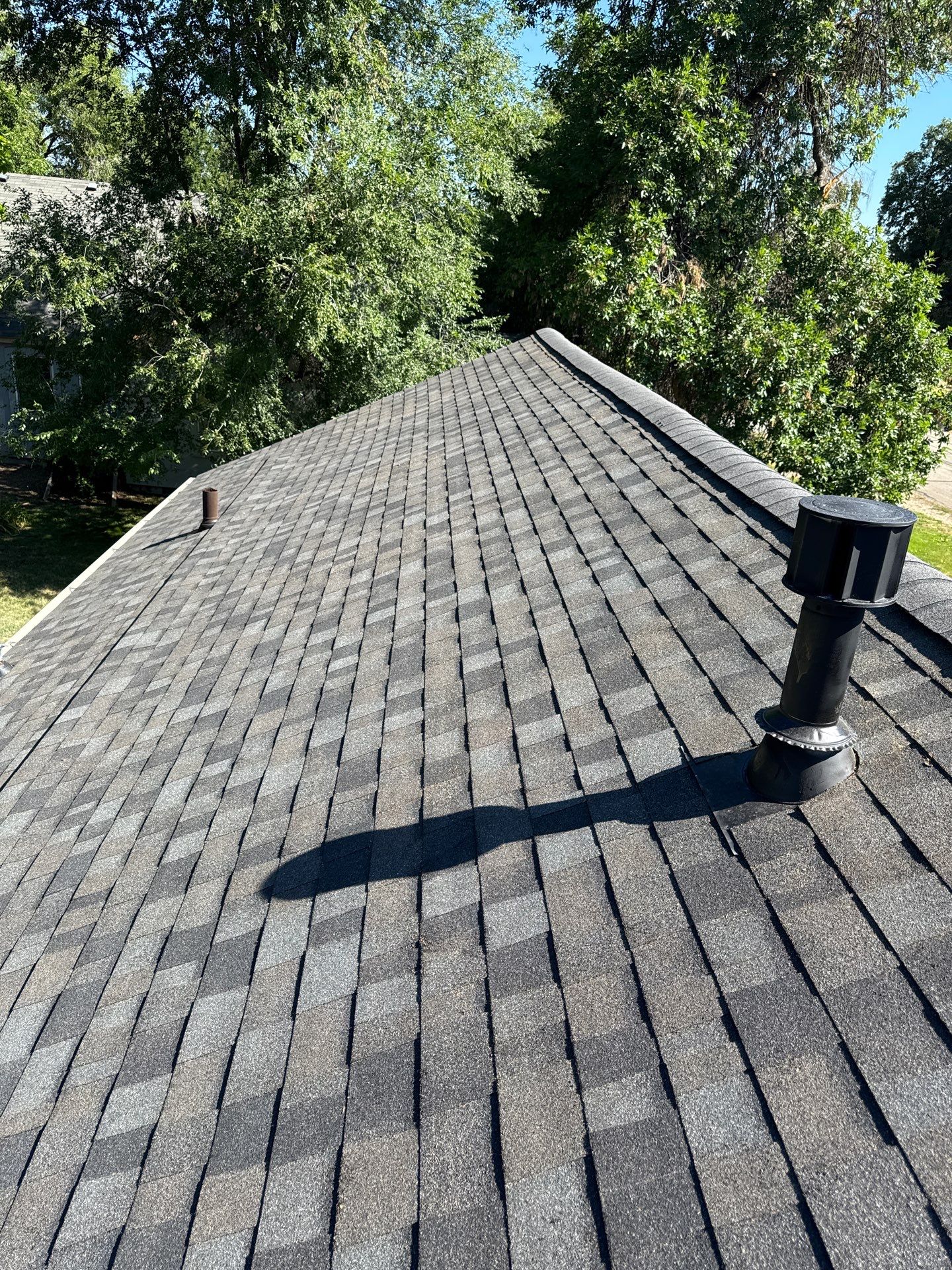 Residential Roof Replacement With Gray Architectural Shingles in Boise by Olive Roofing
