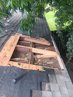 Residential Roofing Repair using Owen's Corning Duration (Lifetime) Shingles