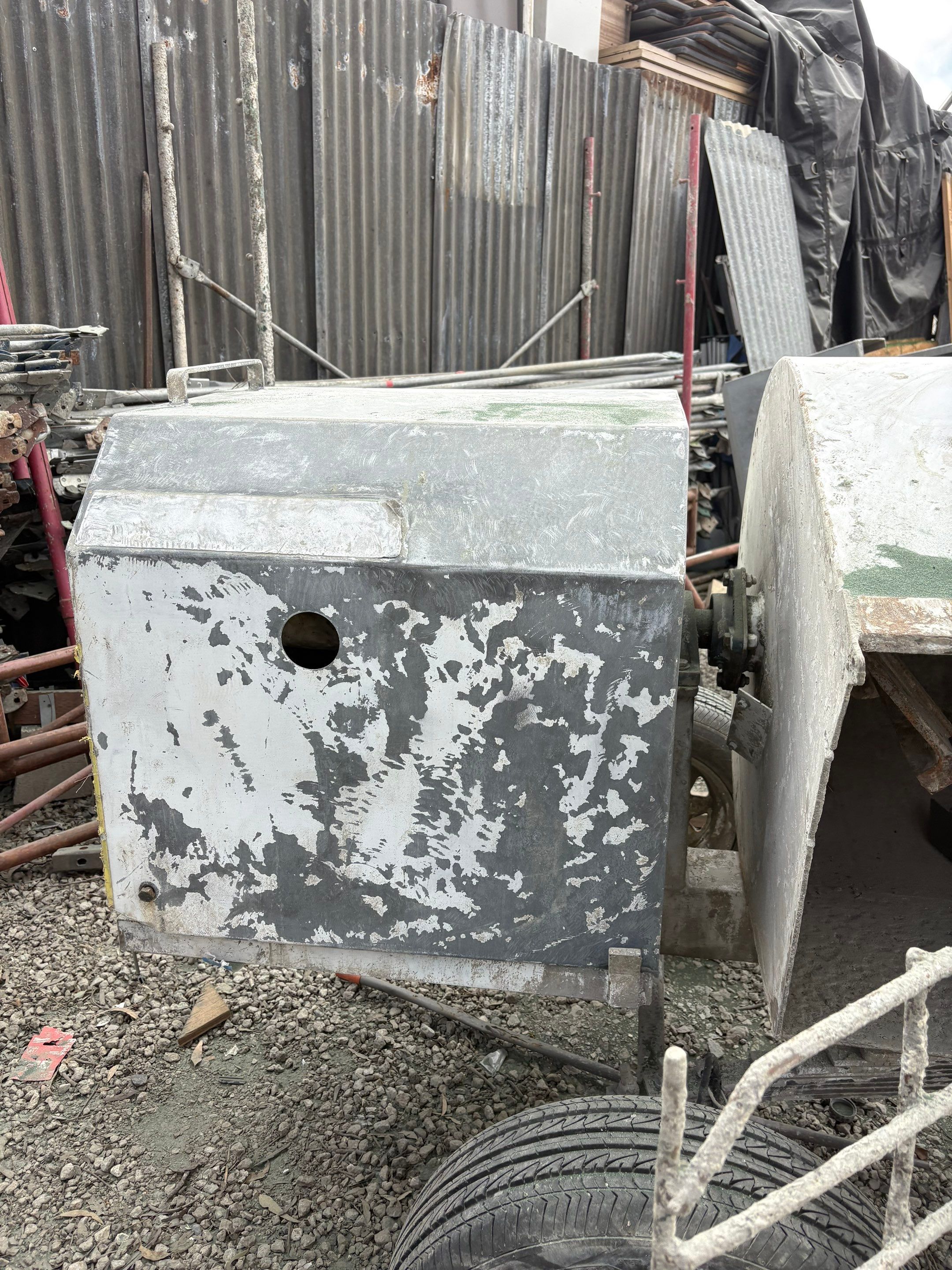 Sandblasting Paint Off Steel Machines In Portland, CA by La Power Washing Inc