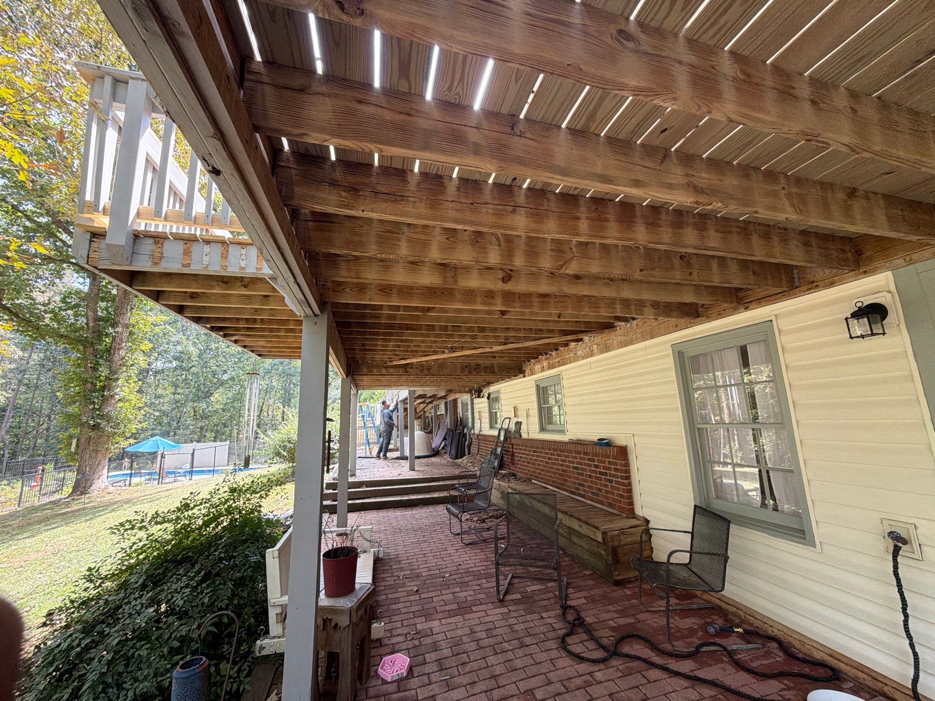 Multi-Level Deck Restoration and Staining Project in Canton, Georgia by Swift Home Renovations 