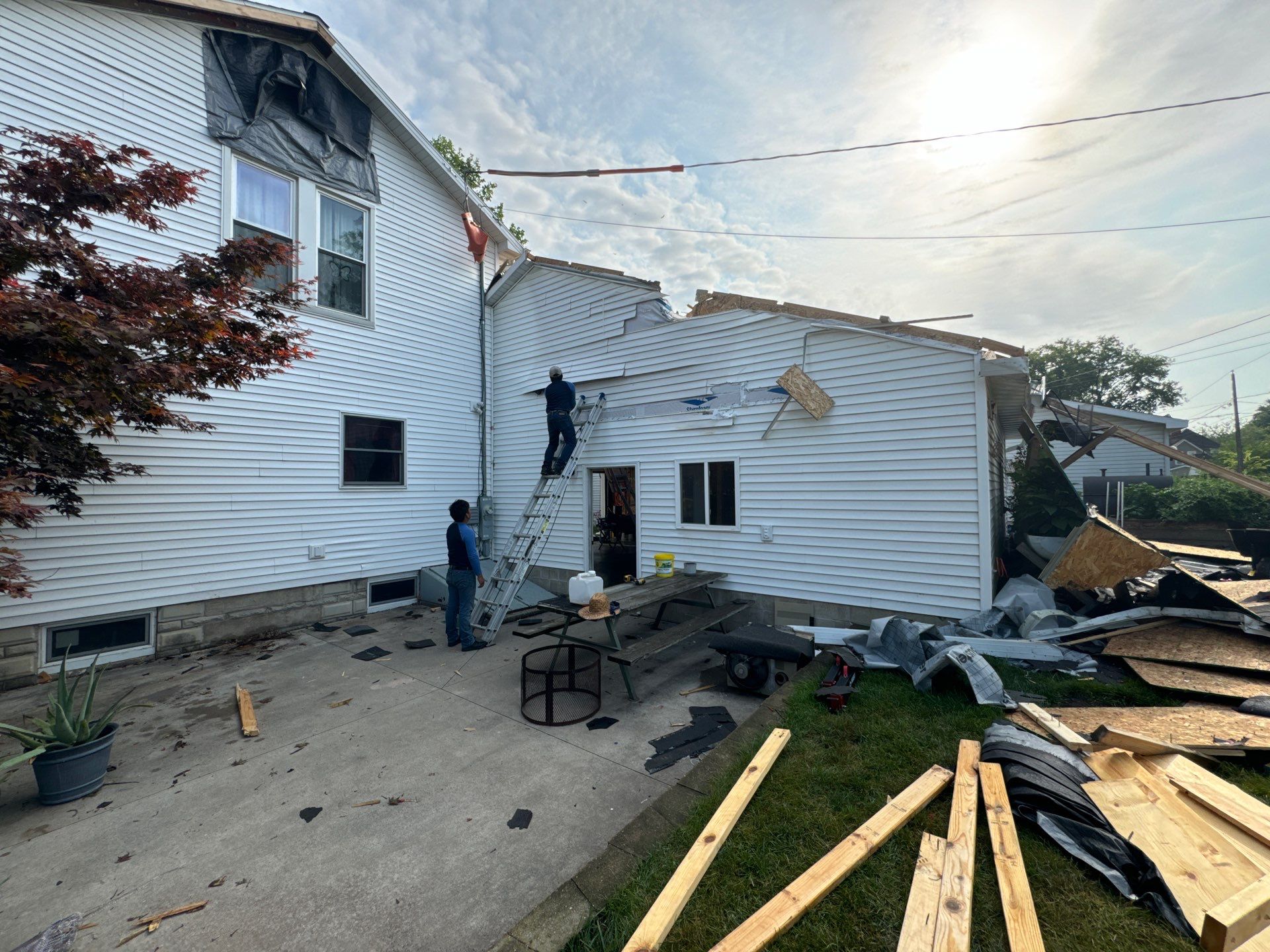 Residential Roofing Installation using GAF Timberline HDZ Shingles by Zephyr Roofing