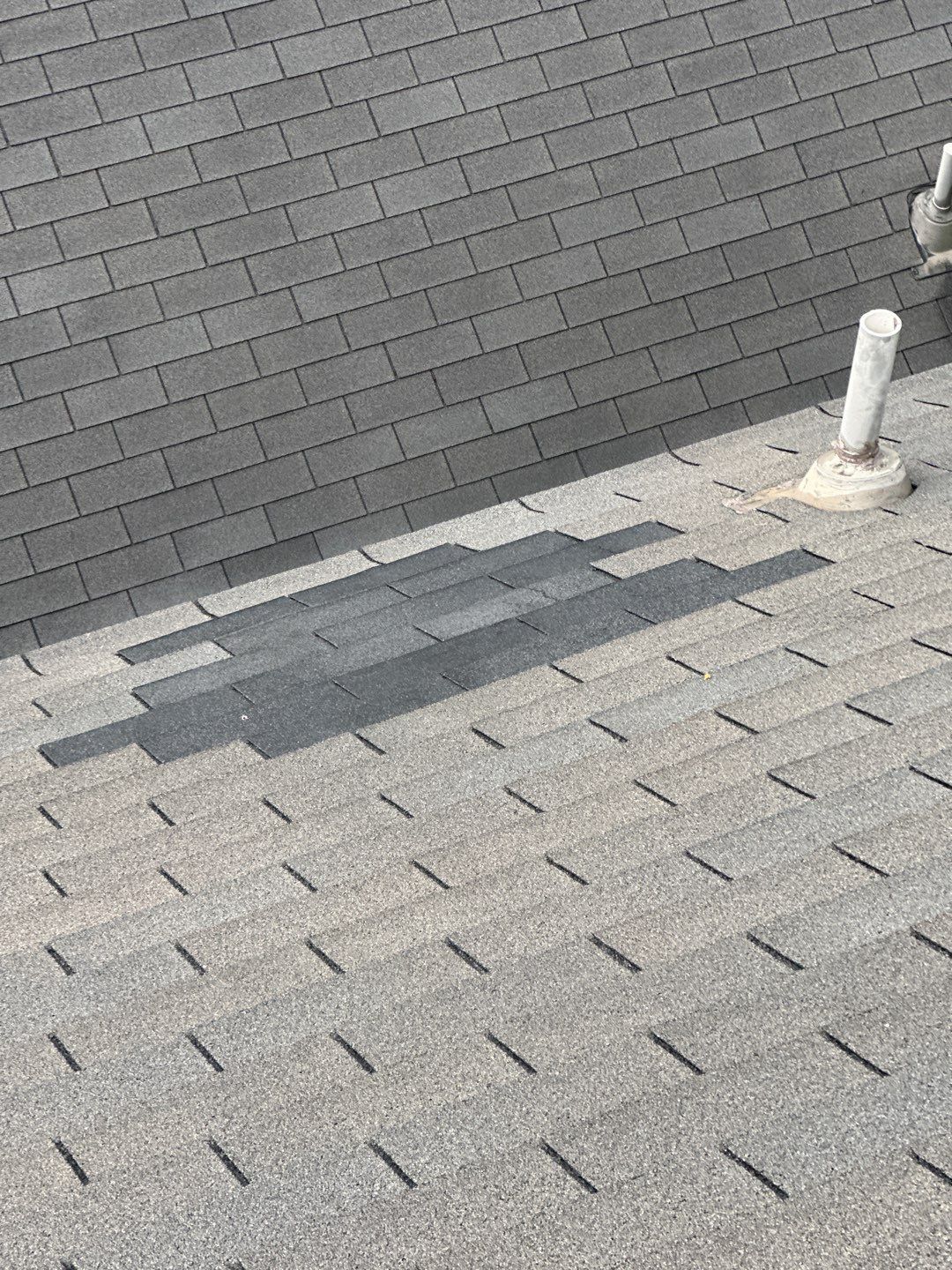 Hail Damage using Owen's Corning Duration (Lifetime) Shingles by Roof Repair Company